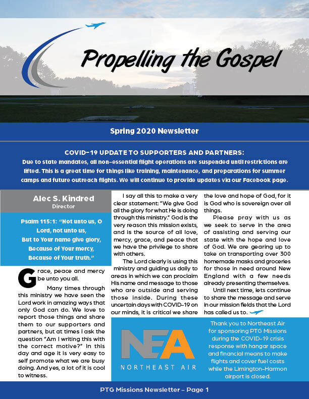 Spring 2020 Newsletter