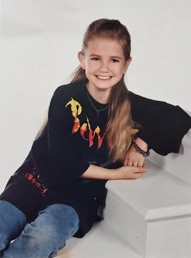 Spring 1994: My FAVORITE tshirt, Bram Stoker’s Dracula. I wore so often I accidentally wore it on picture day many years in a row. I don’t know why I’m wearing a cross because we weren’t religious, I think a relative gave it to me and I wore it to “blend in” considering I wore this vampire shirt all the time.