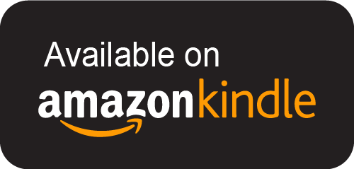 Black background with white text reading "Available on" and the Amazon Kindle logo in orange.
