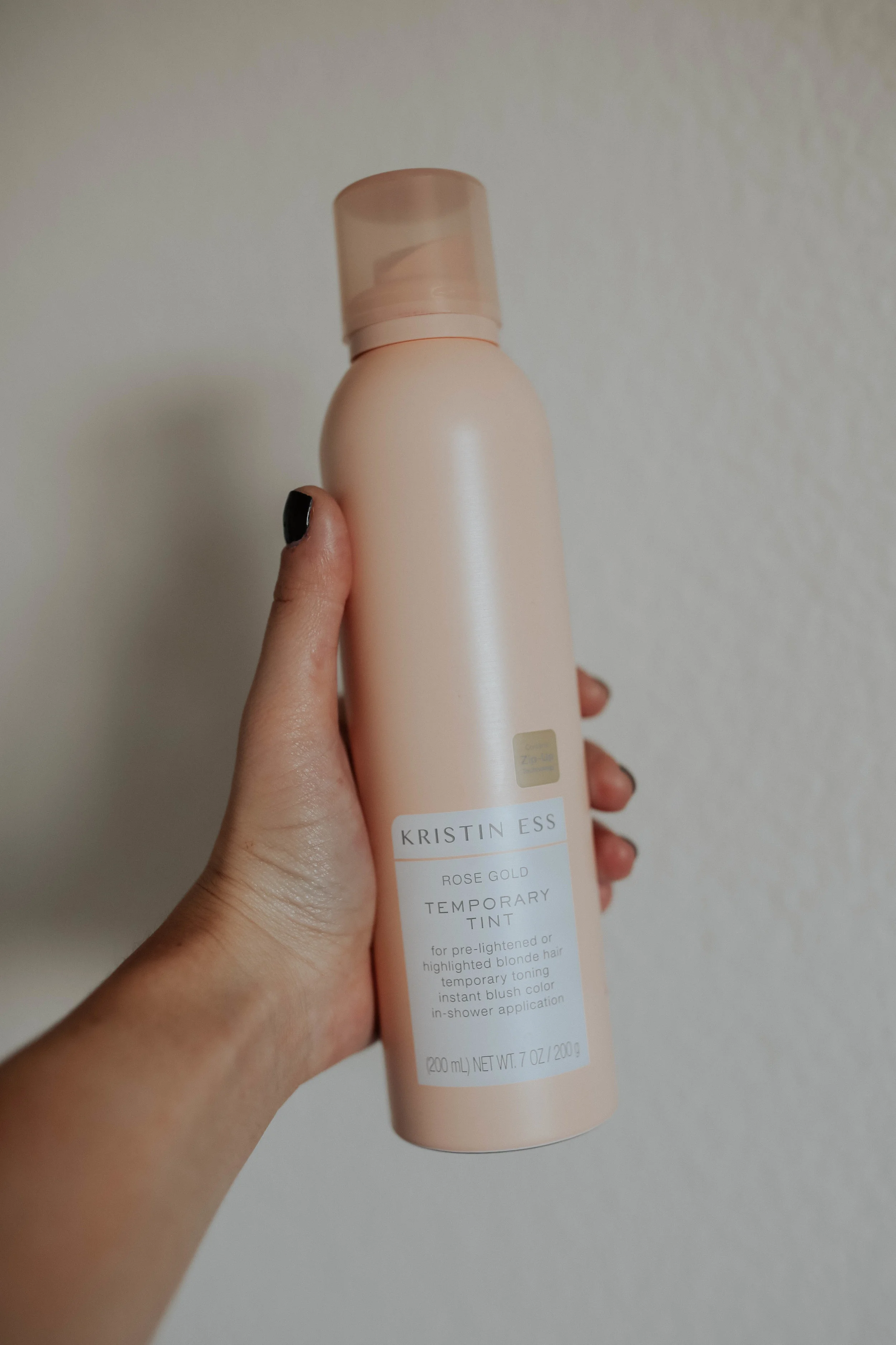kristin ess rose gold temporary tint review paige ditullio