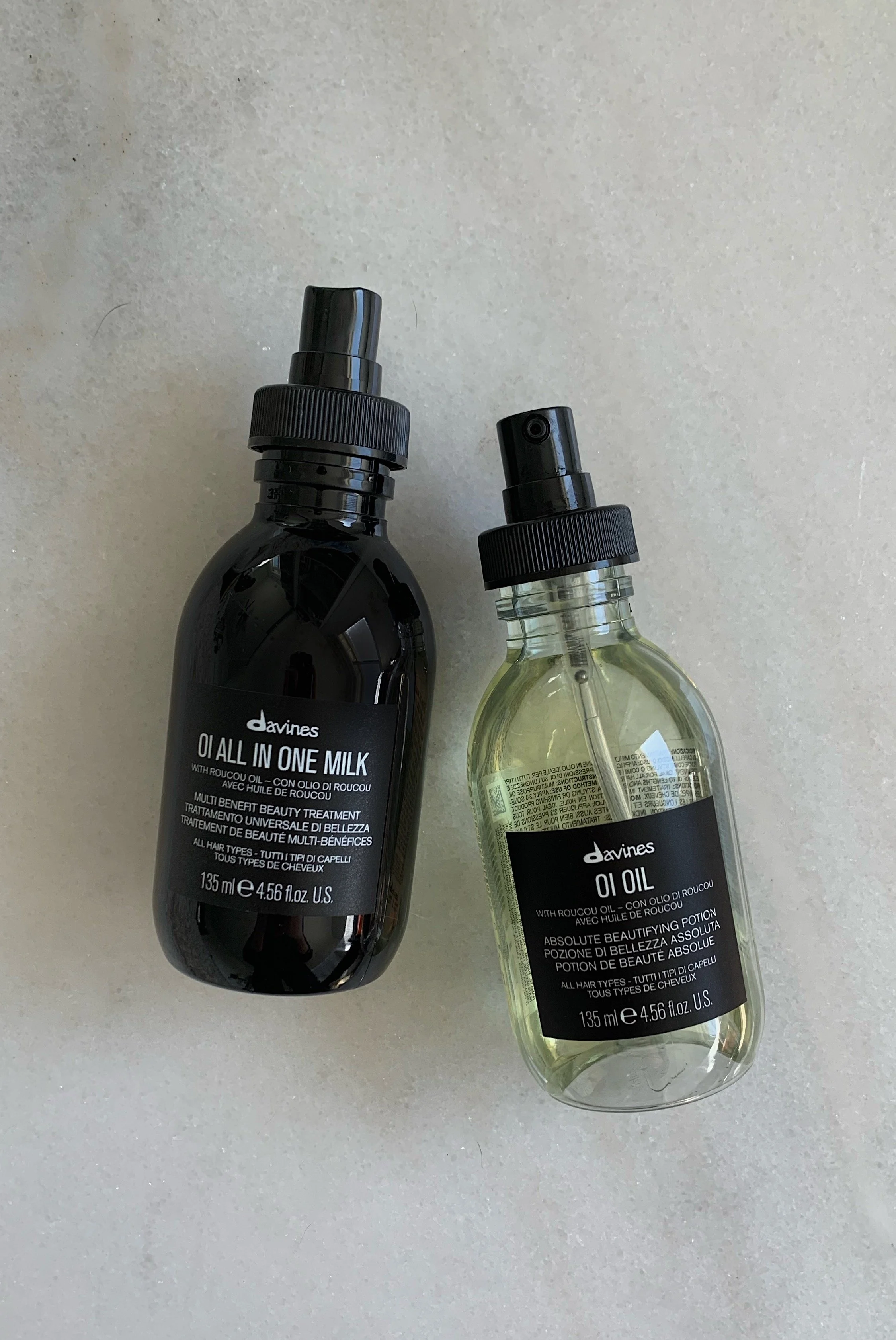 Davines Oi All in One Milk vs Oi Hair Oil