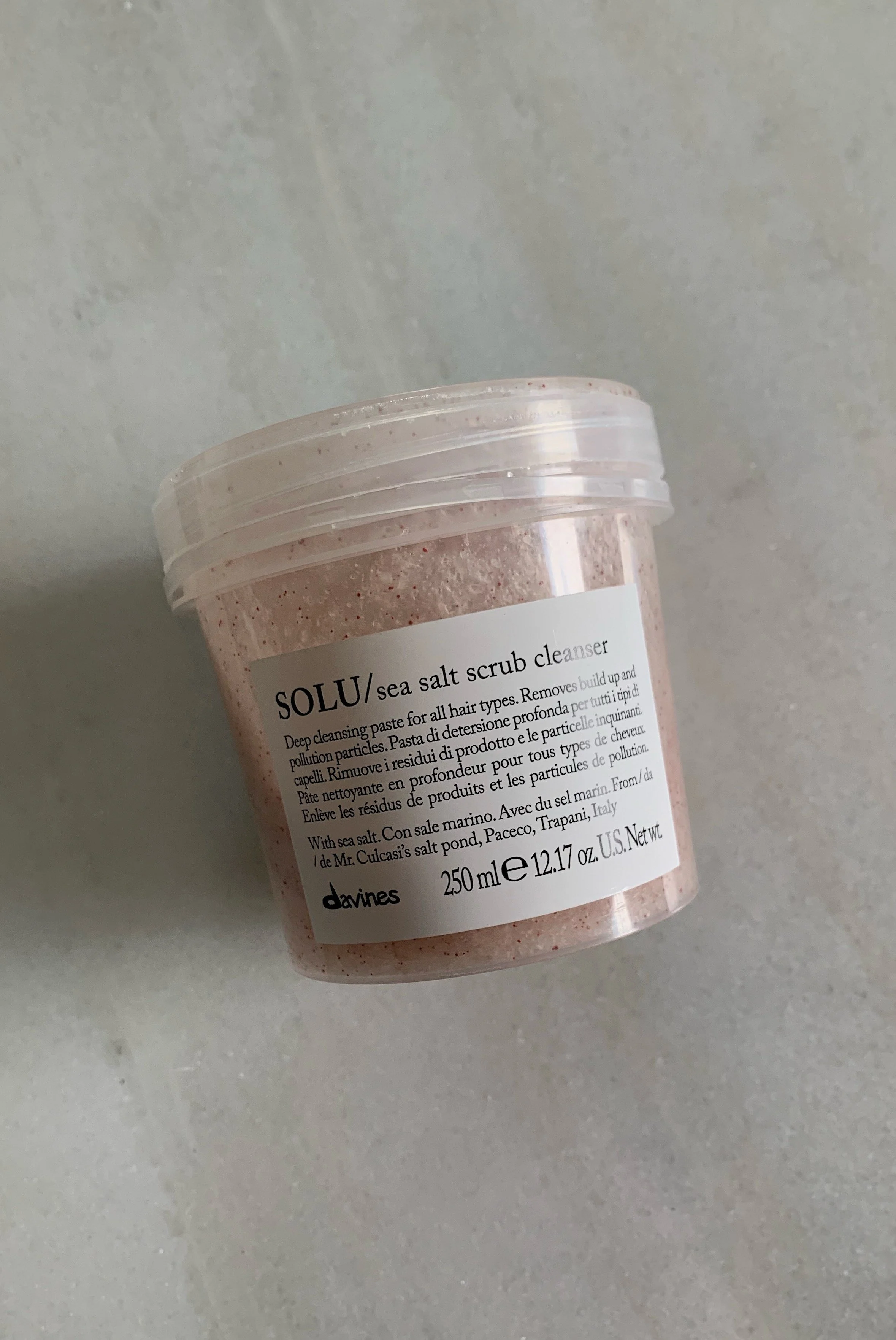 Davines Solu Sea Salt Scrub Cleanser Review