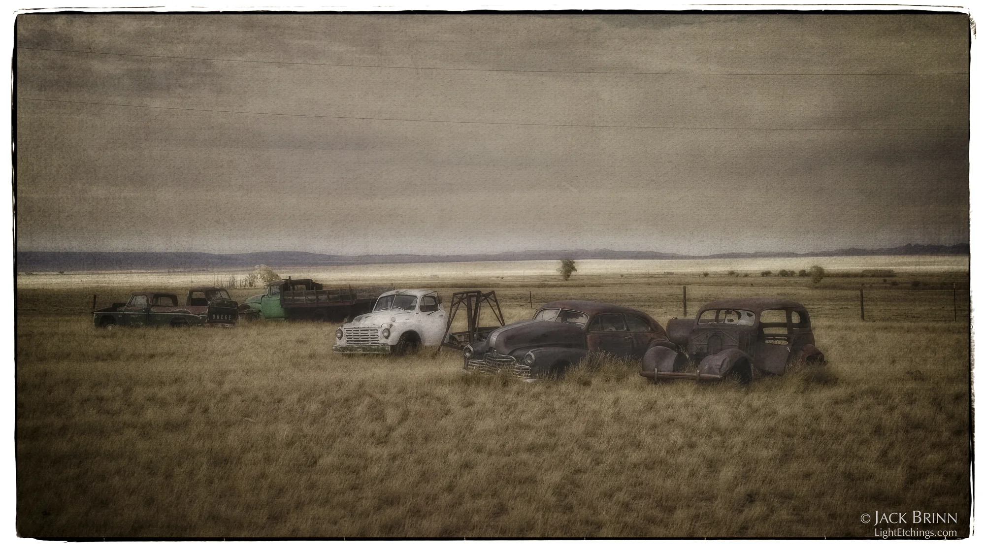 Bosler’s graveyard of the rusted automobile.