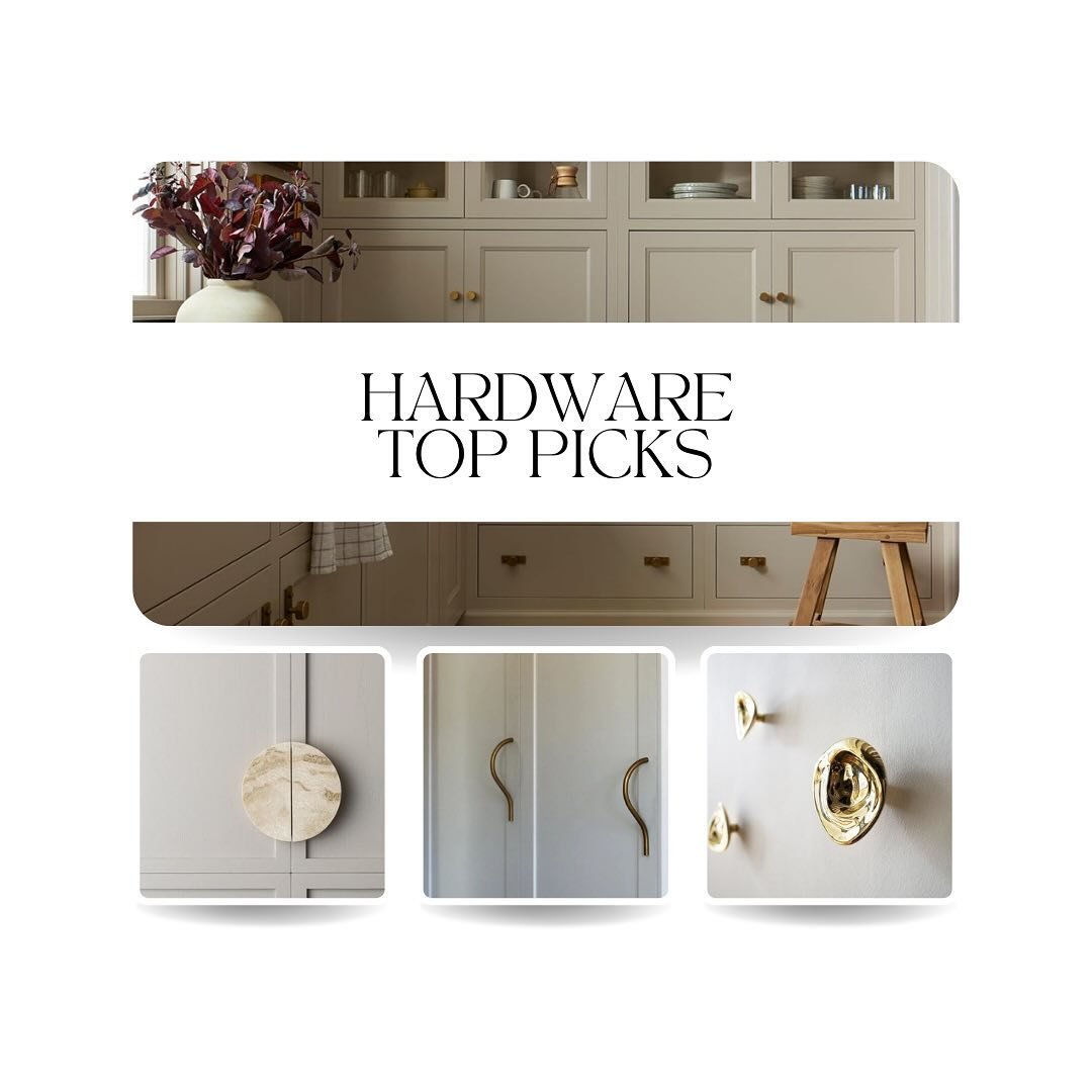 Hardware adds such an incredible touch to the home, they can range from big to small, and bring different types of style to the room. 

Here are some of my favorite picks and styles of hardware that we don&rsquo;t see a lot of. 

#hardwaredesign #cab