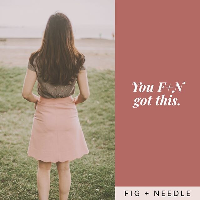 We think you F+N got this.⁠
.⁠
#indiepatterncompany #figandneedle #positivity #selflove #motivation