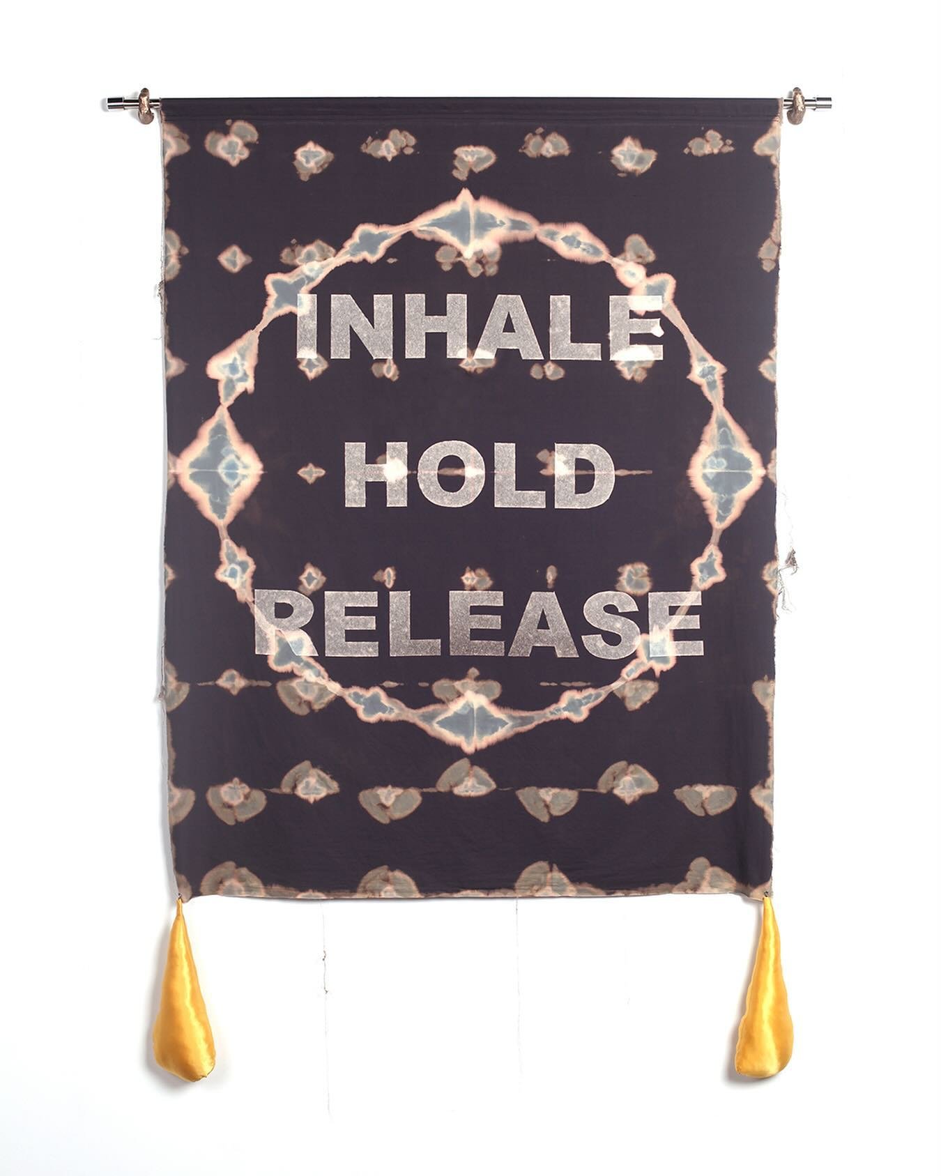 INHALE, HOLD, RELEASE
2024
Cotton, bleach, silk, steel, bronze finger hooks.
156 x 112 x 7cm

Summoning Circle
5-27 April 2024
Artereal, Sydney