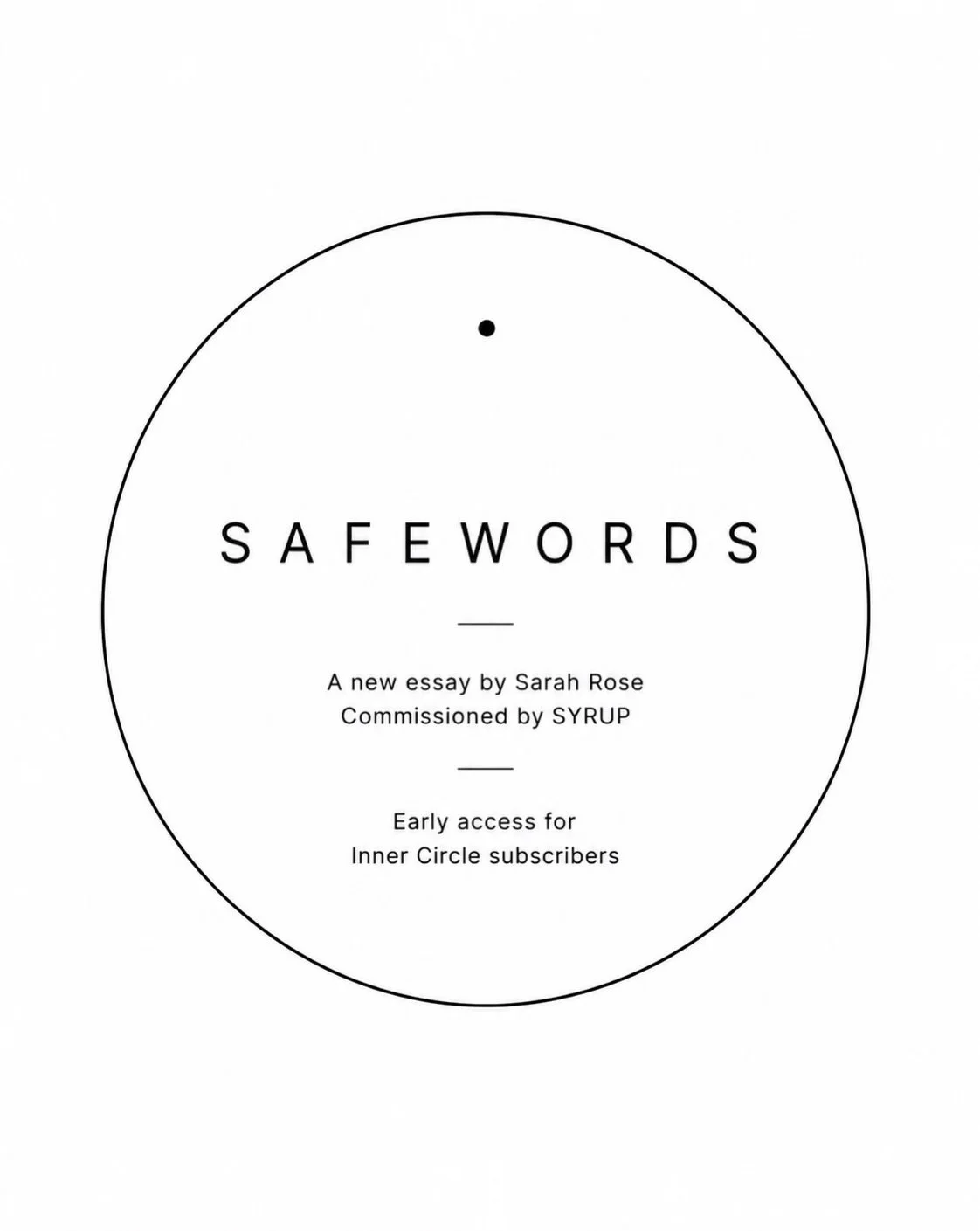 I&rsquo;m excited to share Safewords, a new essay by @sarahrosecurator, commissioned by @syrup.contemporary in response to my recent exhibition Heavy Leather.

Sarah and I went deep with our thinking around the exhibition, and the text evolved into a