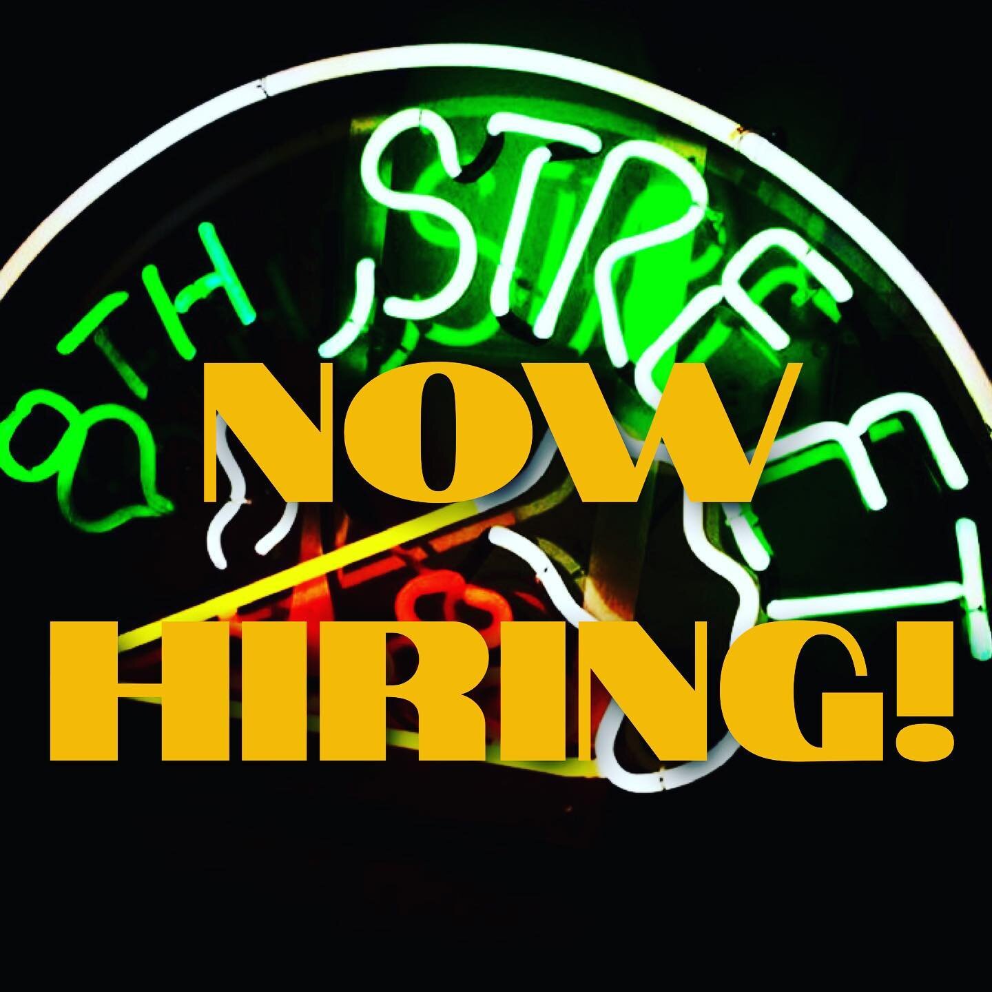 Pie Hole downtown is looking for a few new team members! Stop by and drop off a resume. It&rsquo;s a fun crew with flexible hours 😎