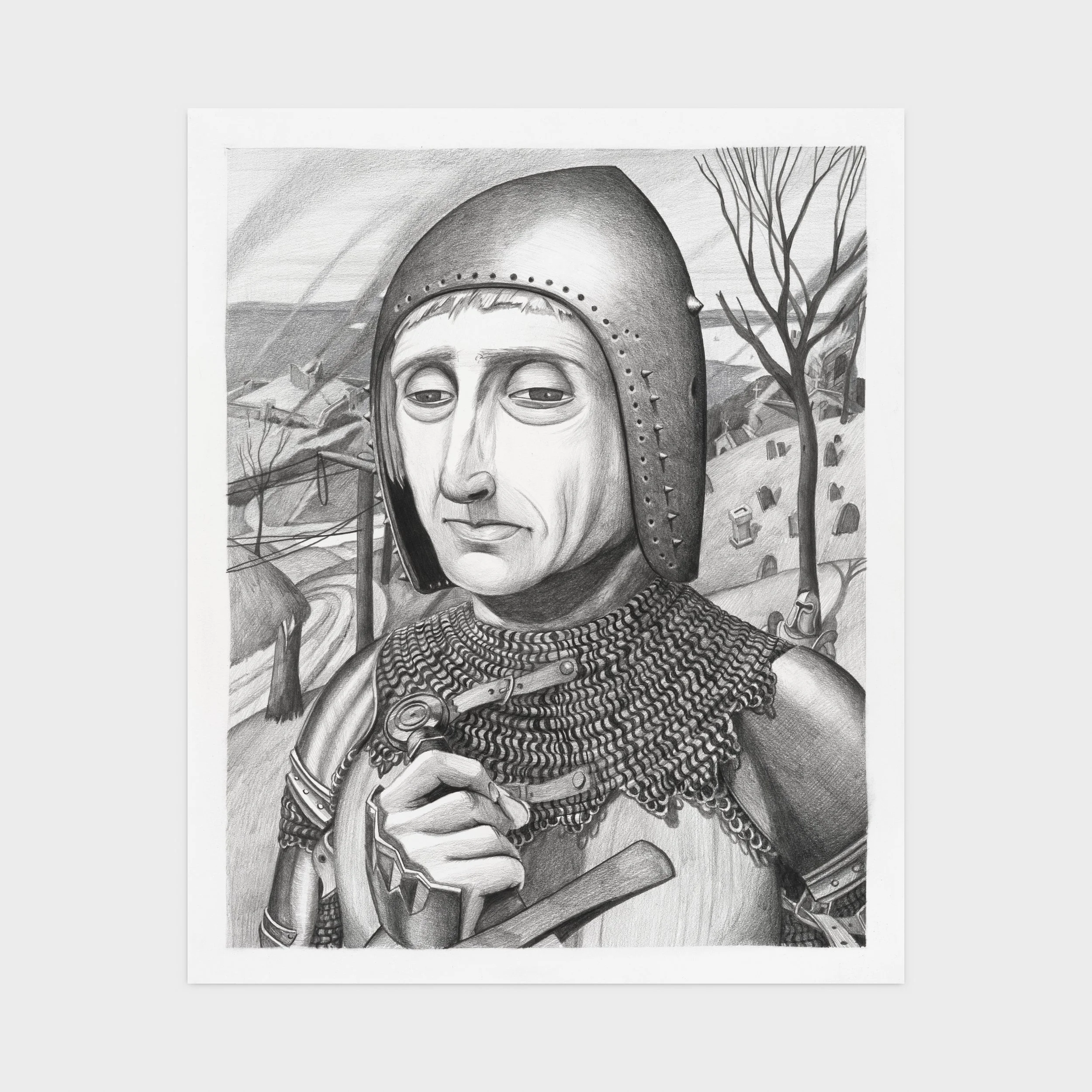  Perpetual 13.5” x 15.5” graphite on bristol 2024  