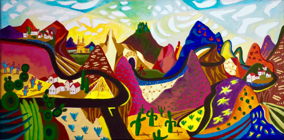 Road to Real Del Monte, Hidalgo , Emily Gould