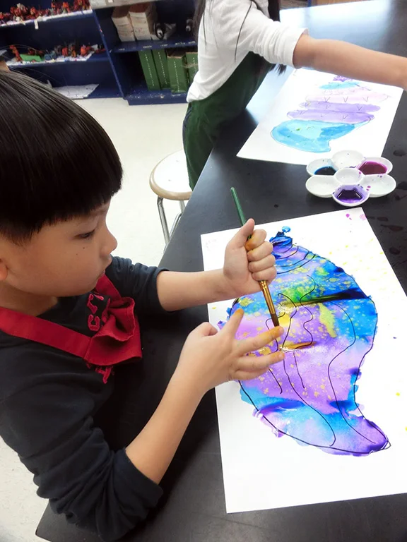 First grade seashell project