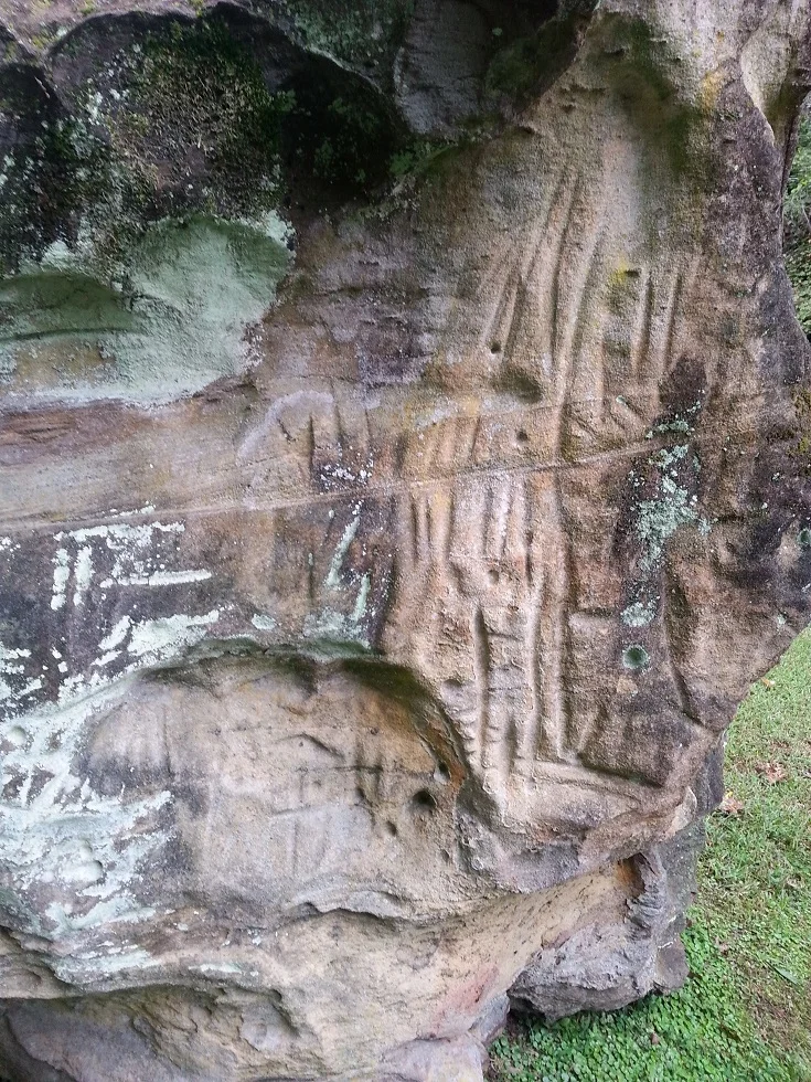 Remnants of Irish Petroglyphs, Dingess, West Virginia