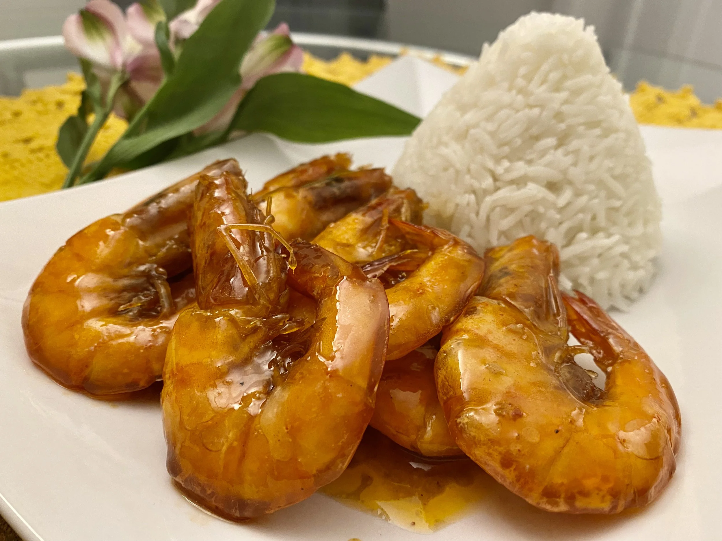 Salted Prawns w/ rice