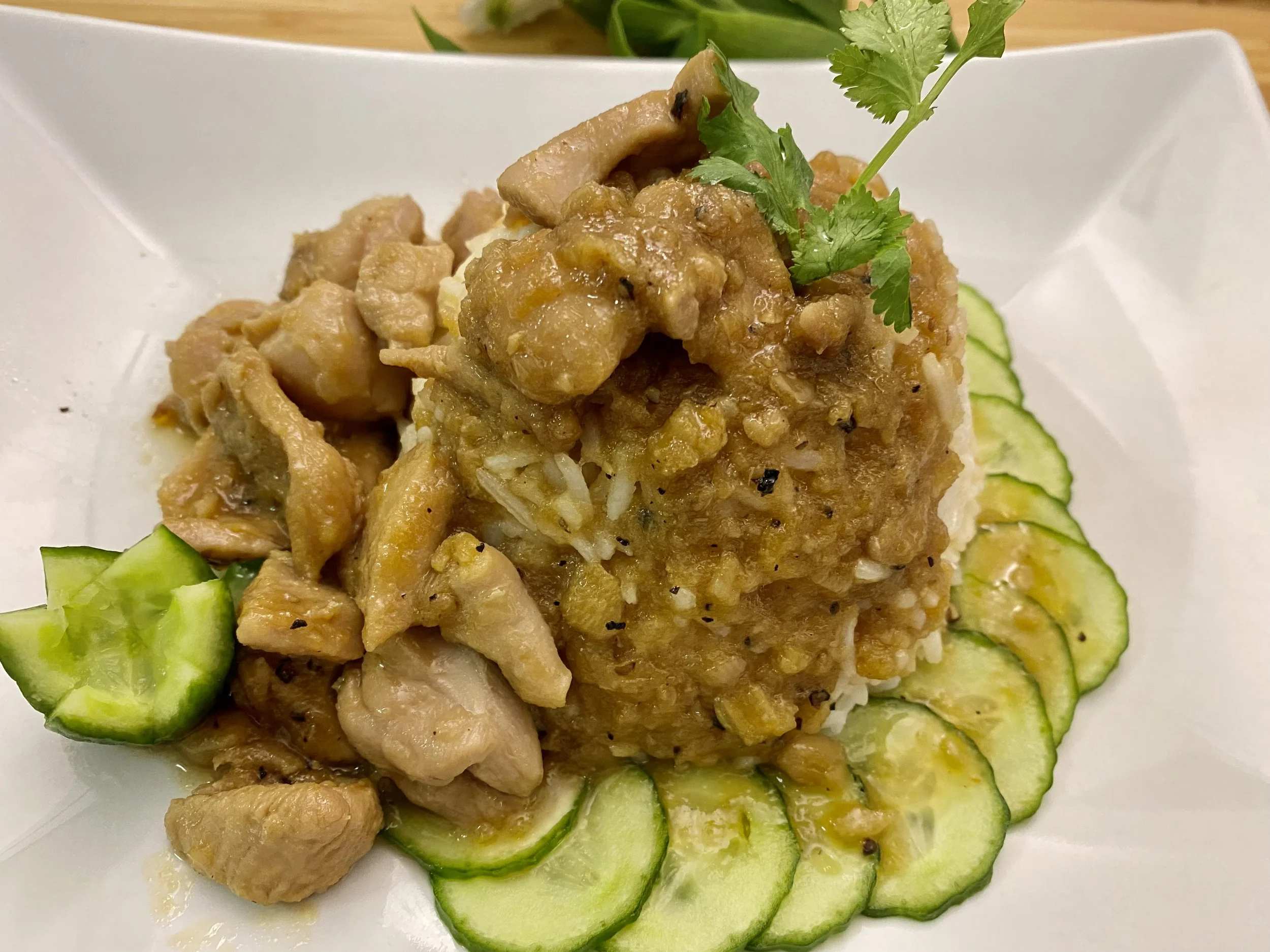 Garlic chicken w/ rice