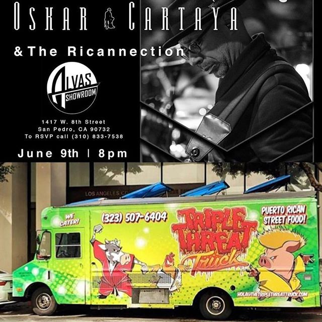 Playing tonight with @oskarcartaya at @alvasmusic and enjoy the food of @triplethreattrk. Hope to see you there. #LA #keyboardist #gruvartist #gruvgear #pianist #latinjazz #bajomundo