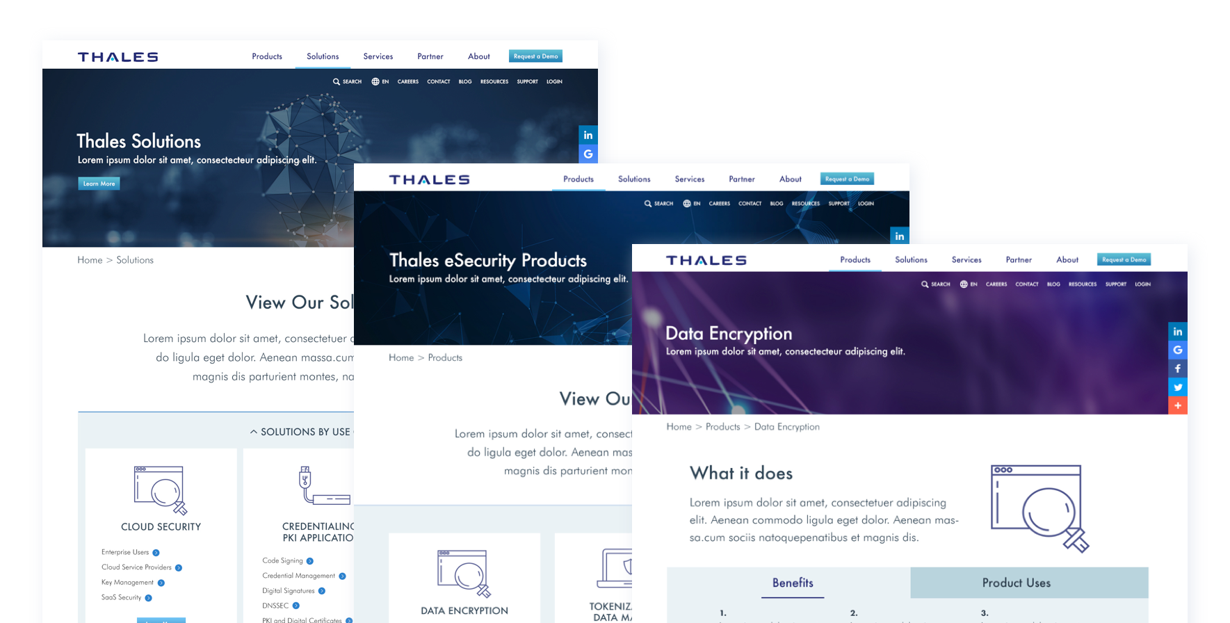 Thales eSecurity Products and Solutions Pages