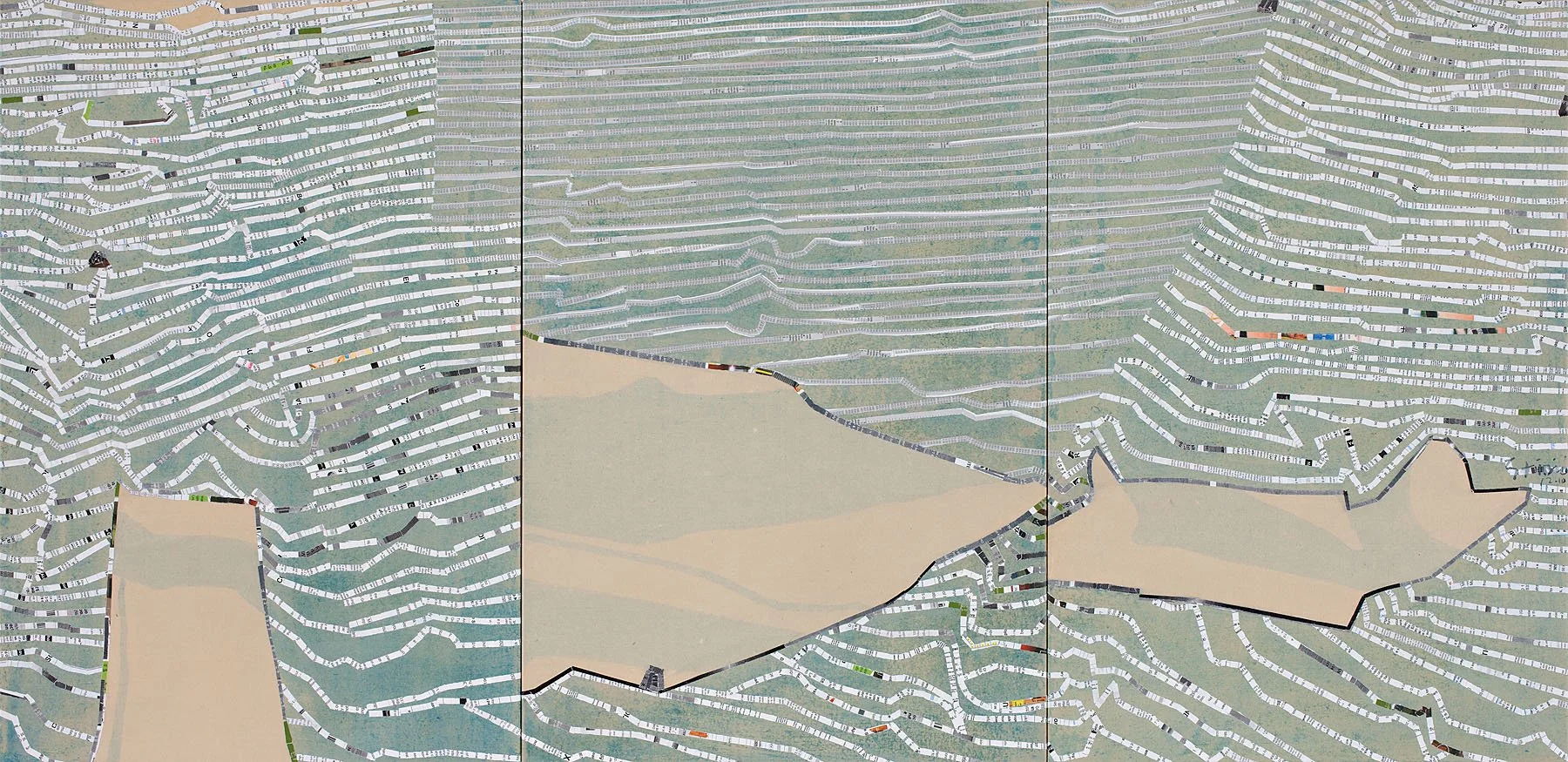 Scarcity (triptych). 75x155cm - 2010