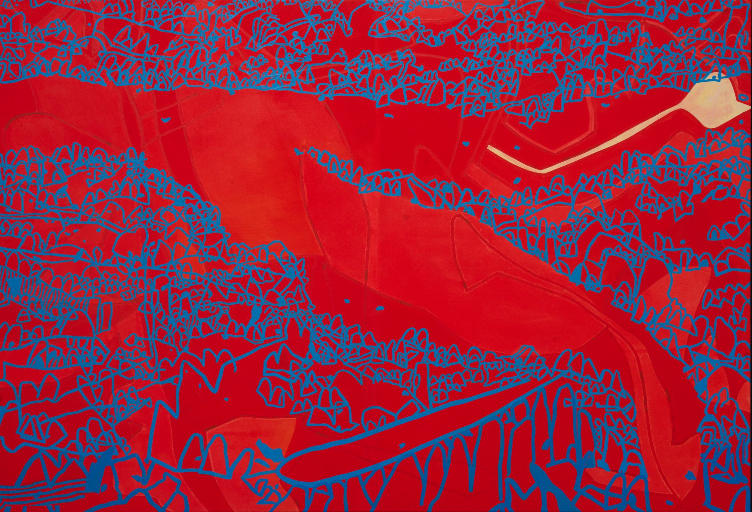 Moro Gorge In The Land of Quiet Evenings. 130x190cm  - 2023