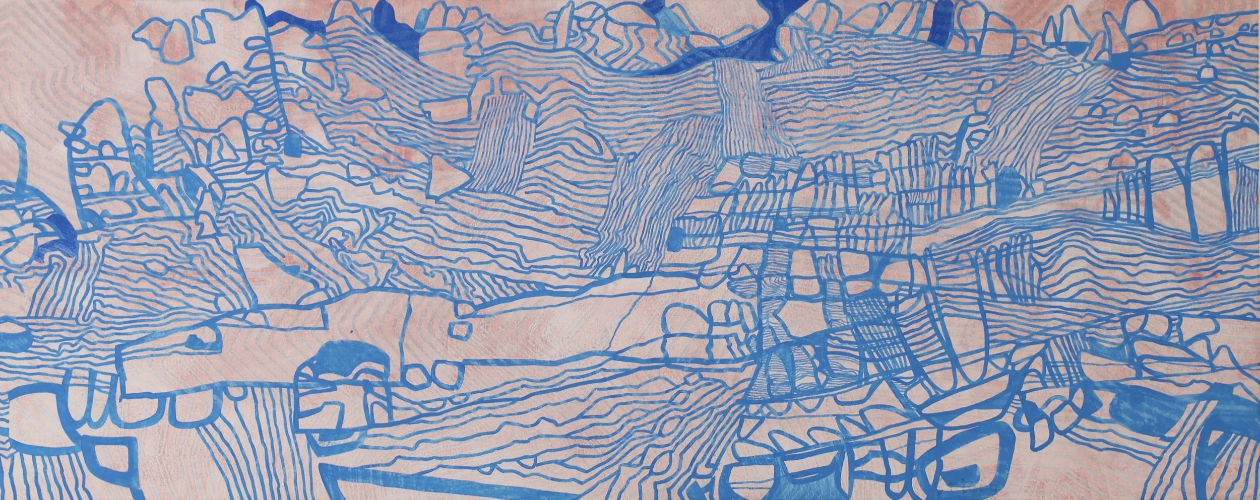 Dawn Humid Permutations.  60x150cm  -  2025