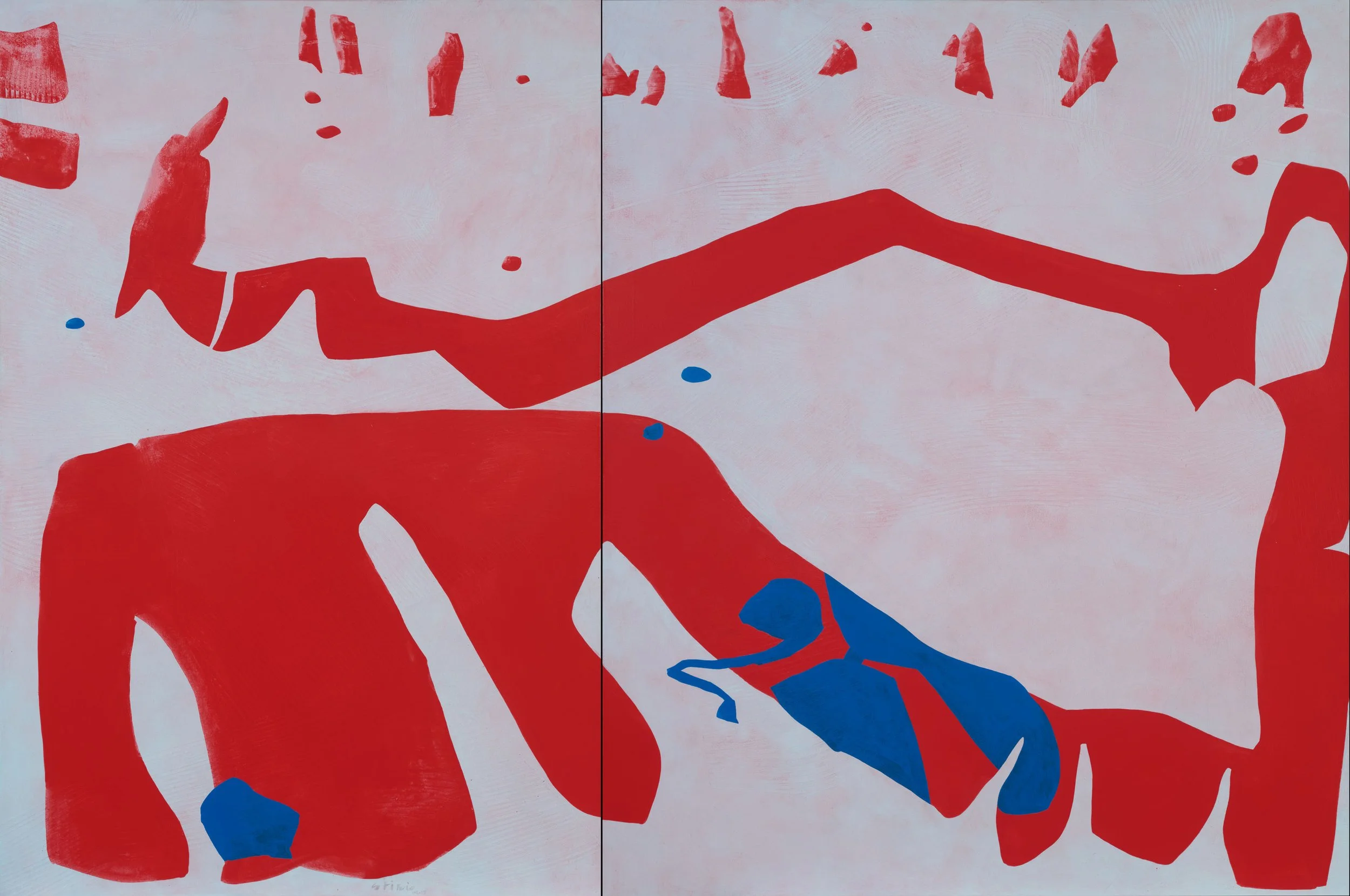 The Irresistible Pastime of Watching Mornings. What Do They Tell? (diptych). 185x280cm  - 2025
