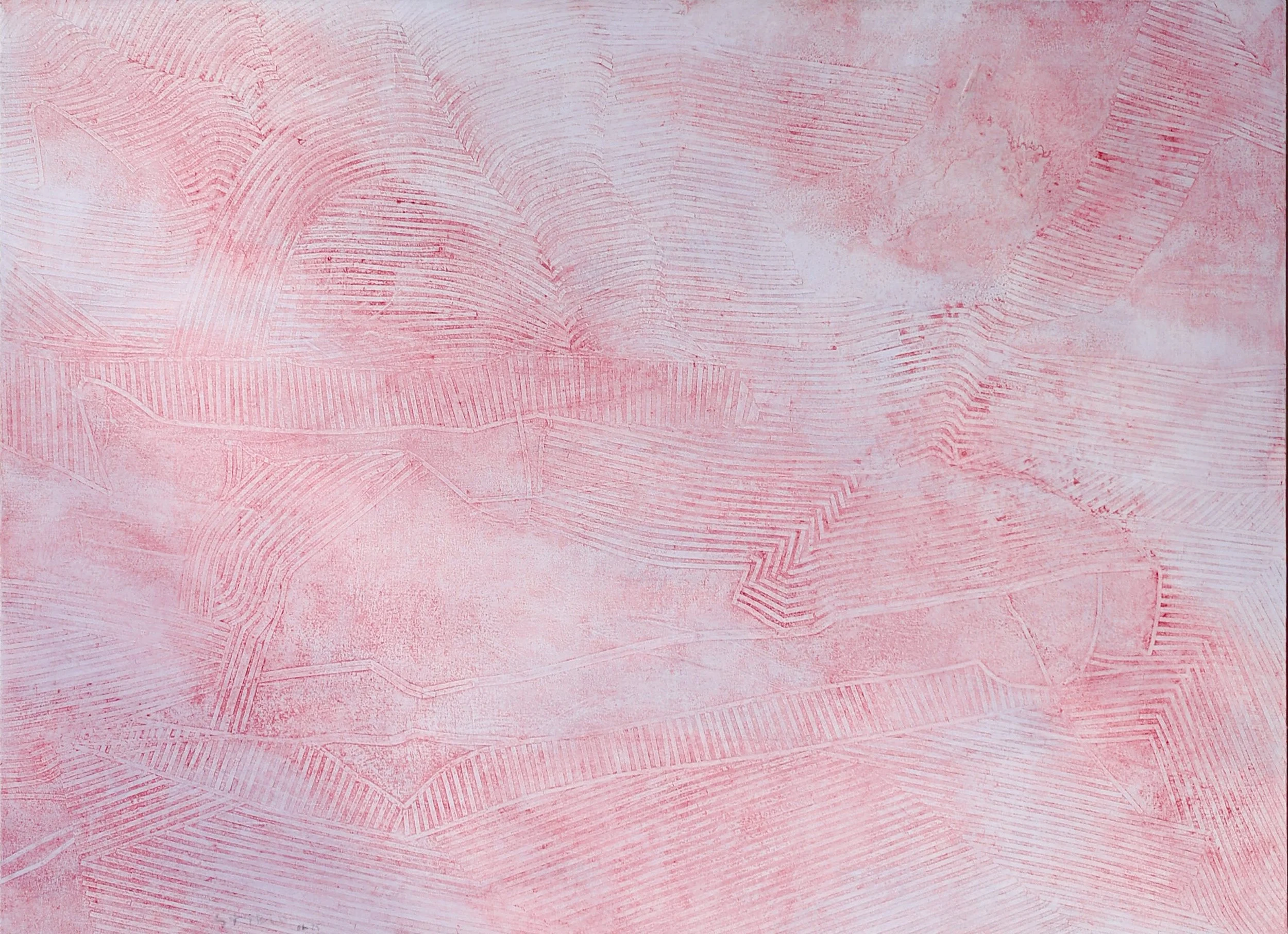 5.56am In The Silence of This Gentle Fragile Cradle, The Intermittent Gentle Muffled Flow of Air can Still Be Heard. 120x170cm  - 2025