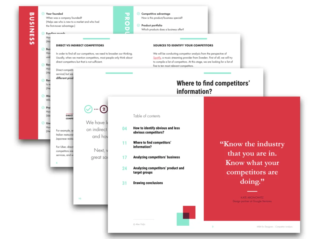 MBA for Designers course pdfs