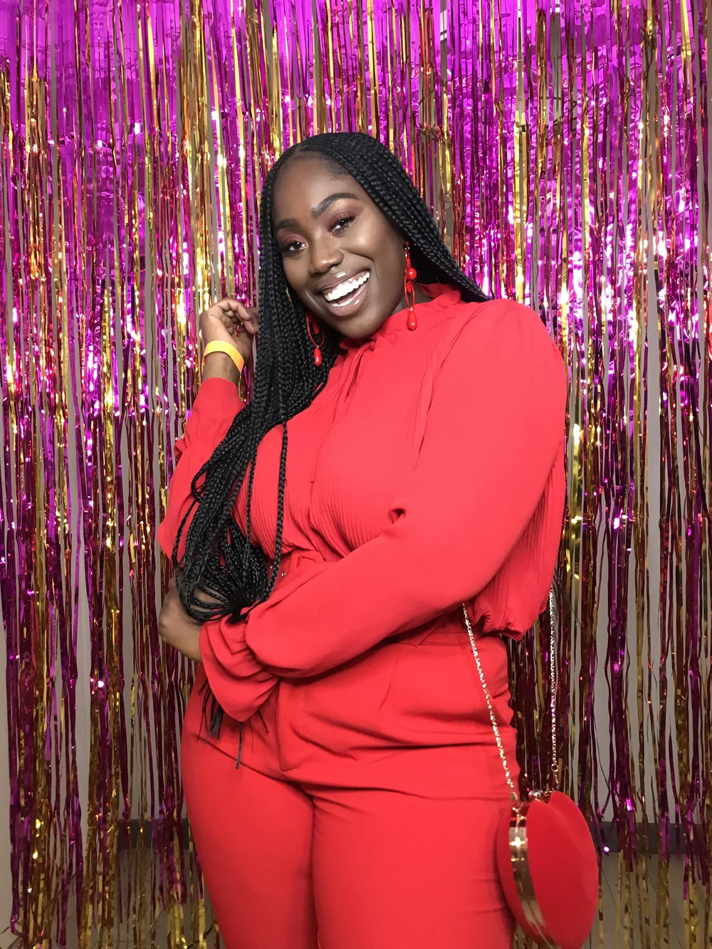 Red Monochromatic Outfit