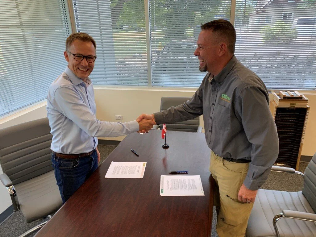 Anders Thorsted, Managing Director of Westrup A/S & Brian Burney President/CEO of Oliver Manufacturing