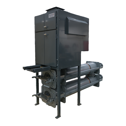 Industrielle Maschinen großen Rohrleitungen und einem Schaltschrank