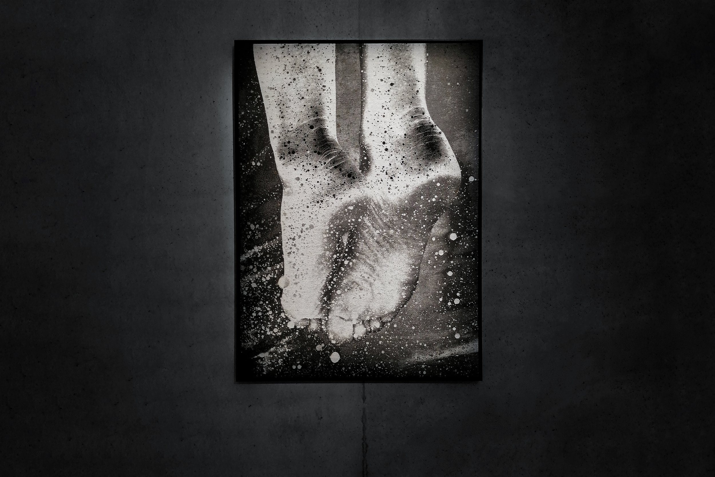 Woven work 112cmx170cm Mounted and framed