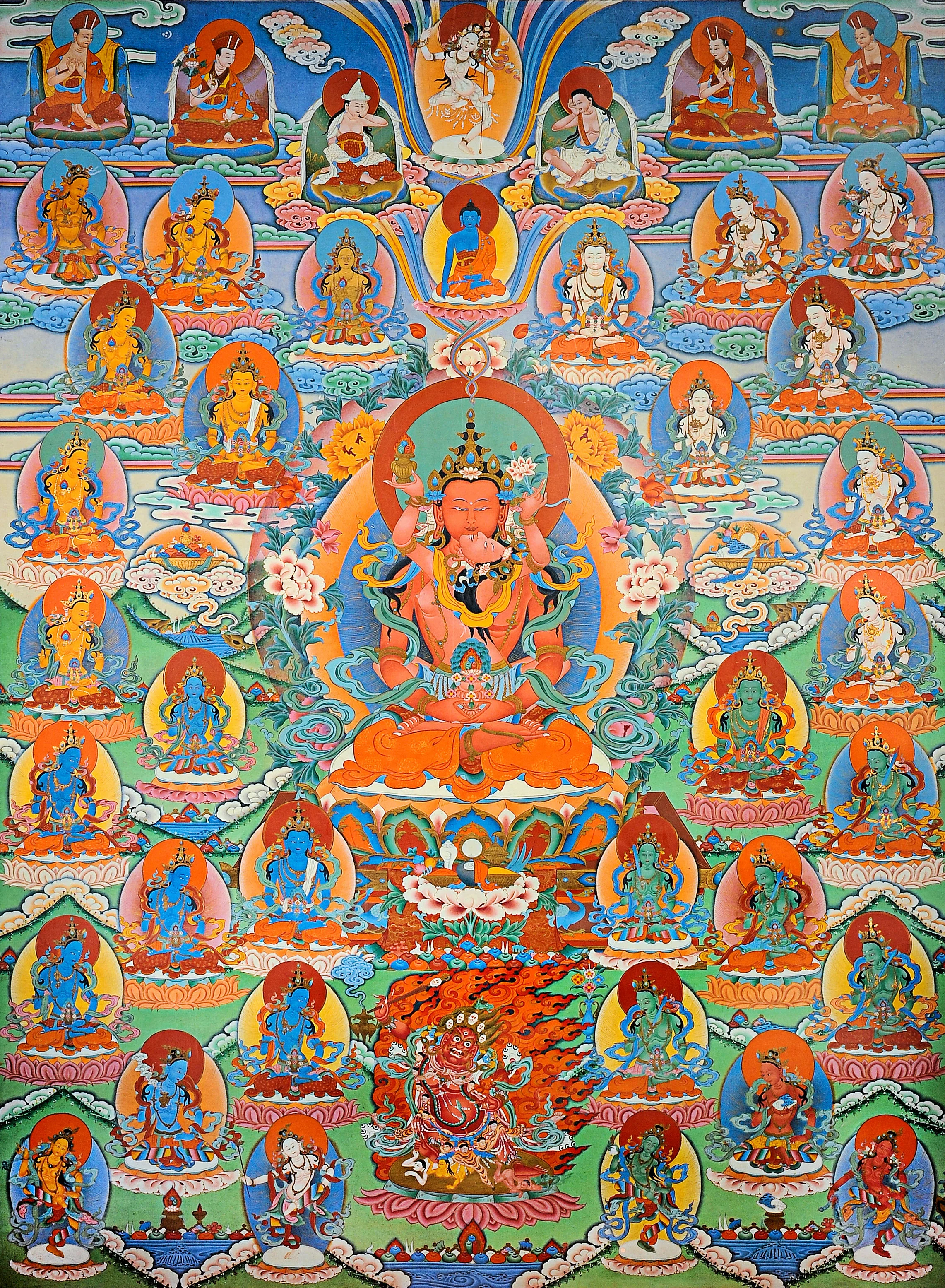 The Buddha Amitayus thangka