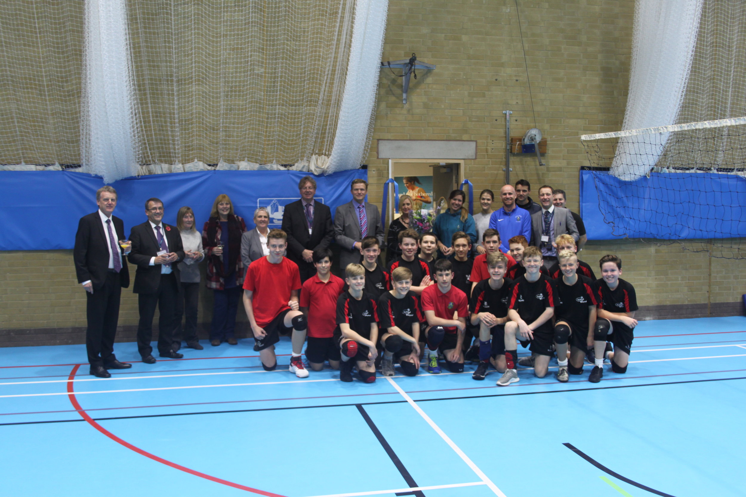 The opening of our new sports hall