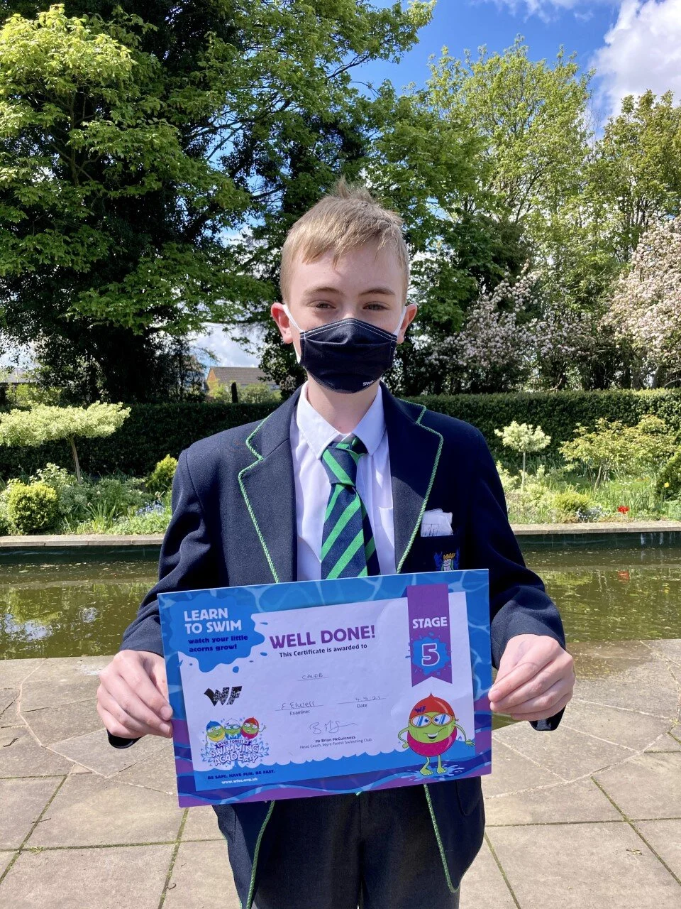 Year 7 News: Caleb Achieves Stage 5 Swimming!