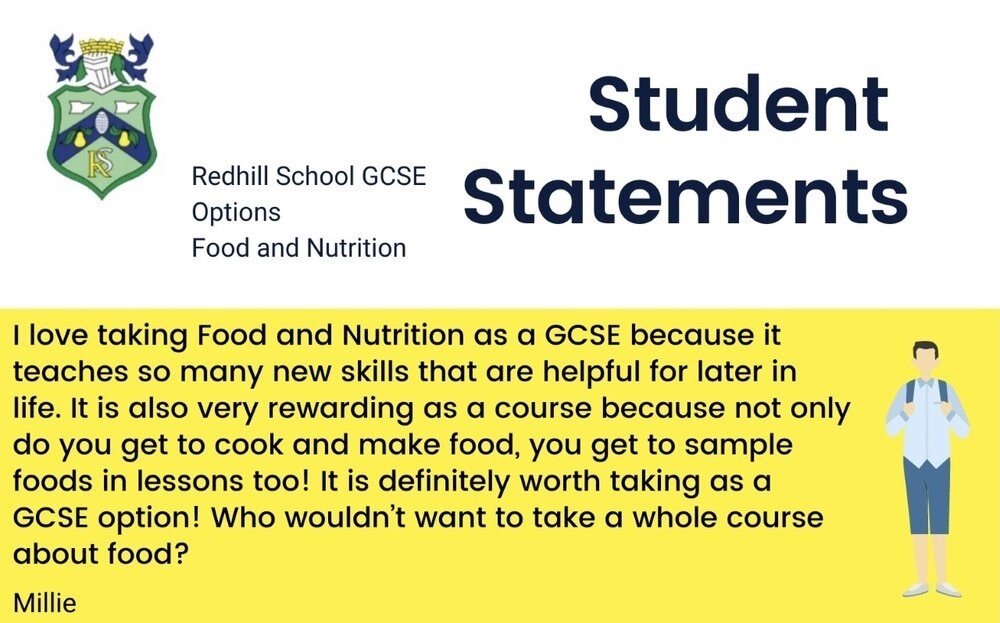 GCSE Food and Nutrition — Redhill School