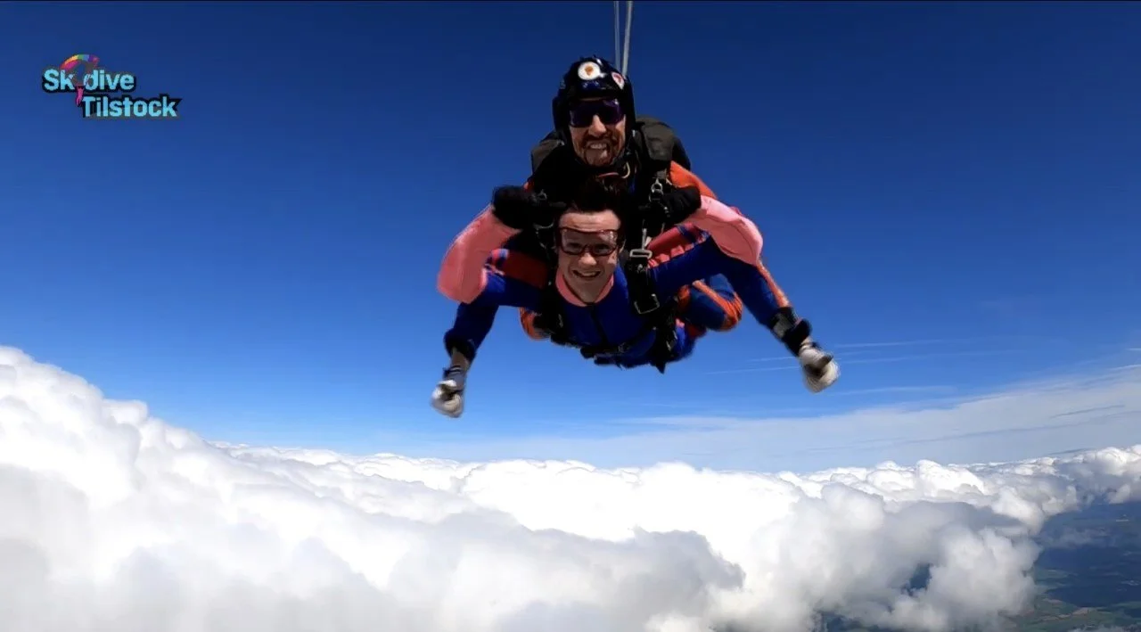 Leo Skydives for Charity!