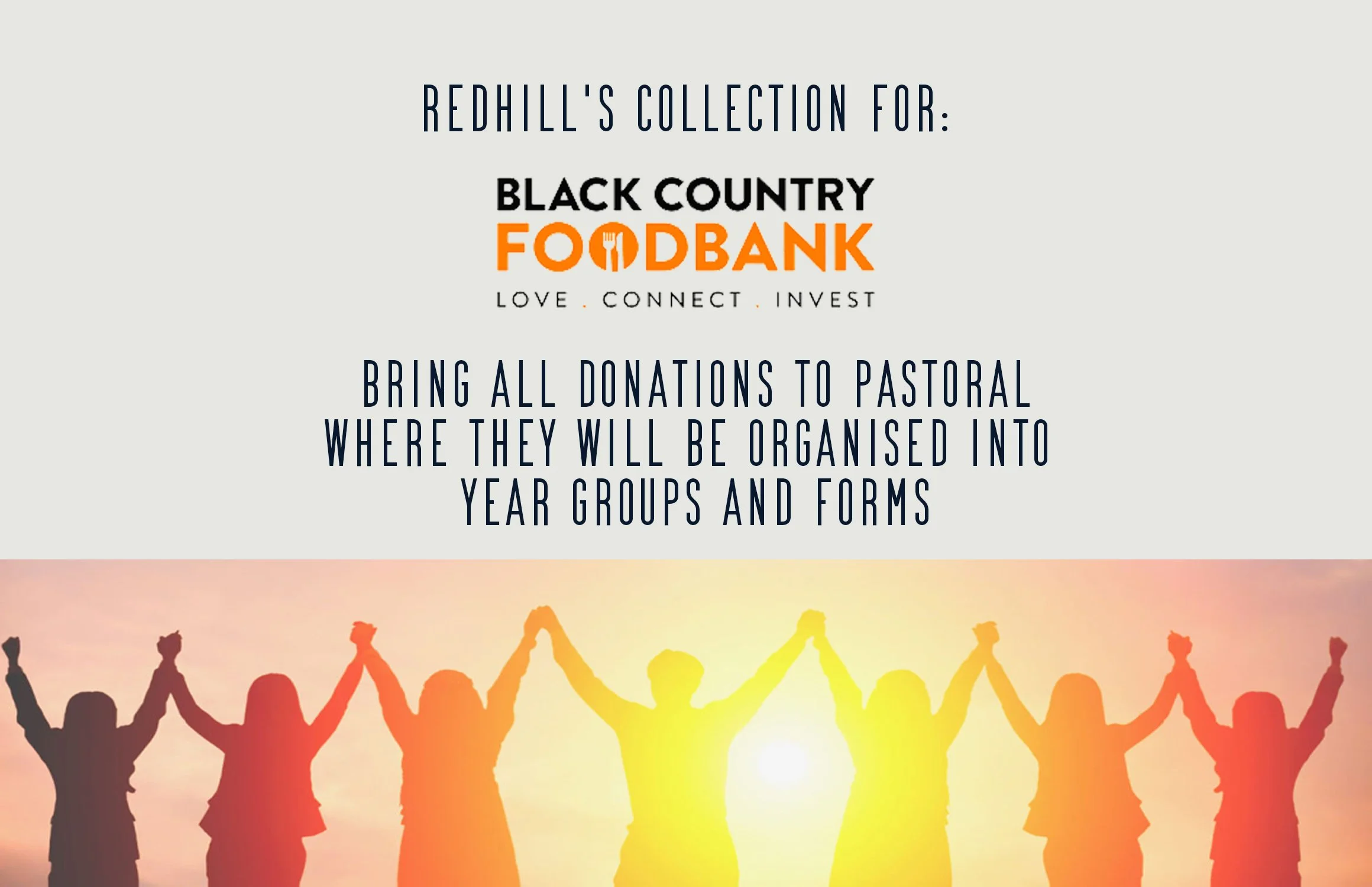 Redhill Collection for Black Country Food Bank!