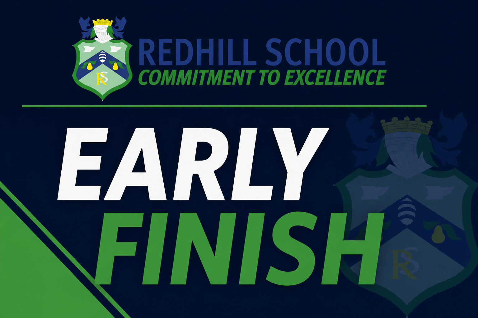 Early Finish - Thursday 25th June
