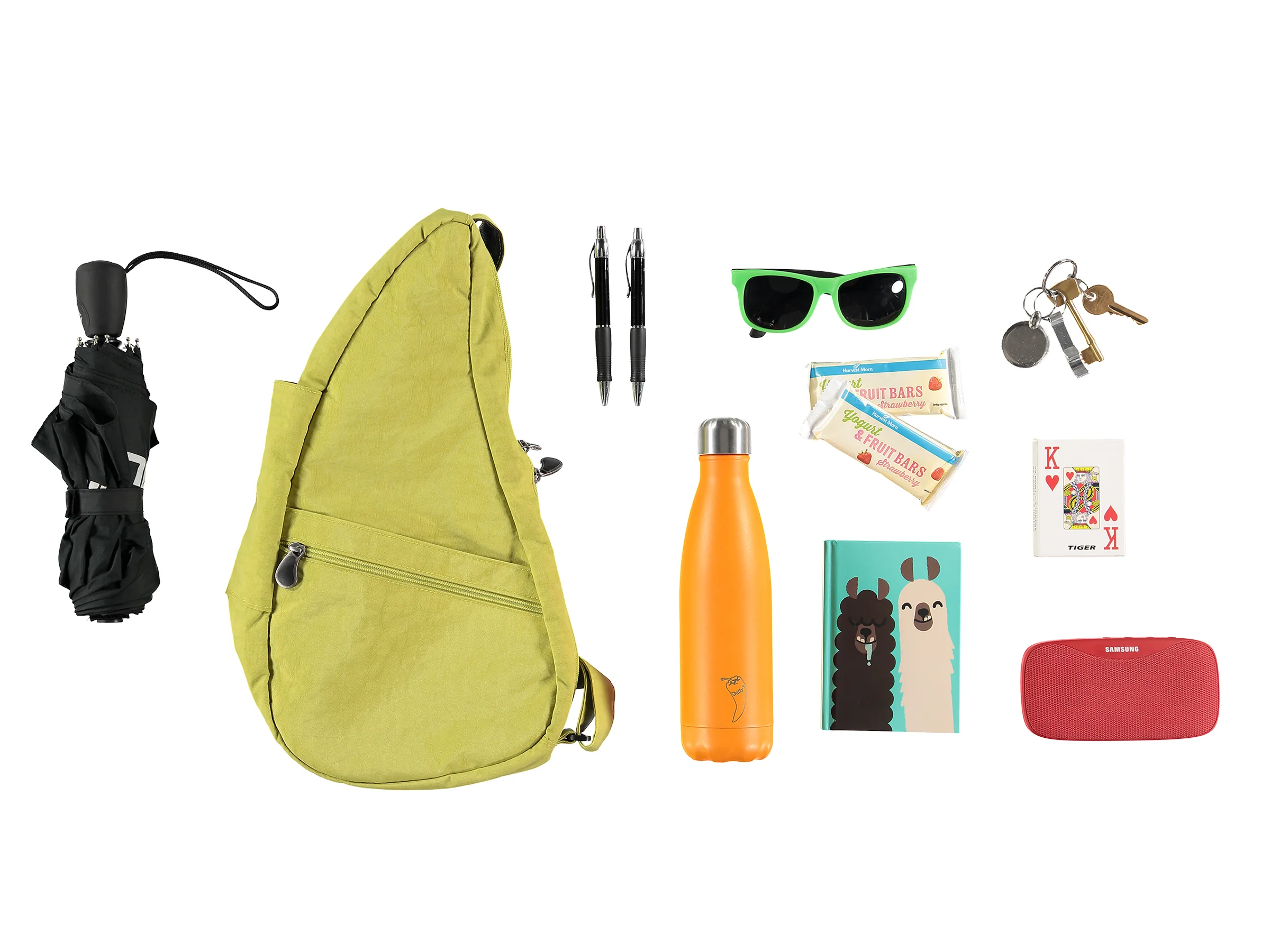Here's a knolling using a Healthy Back Bag
