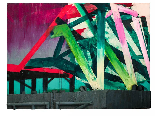 Craneship | 170 x 230 cm | Mixed media