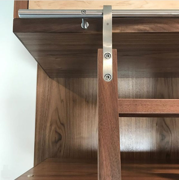 Hook Fitting for Walnut Ladder by NineThirteen Interiors