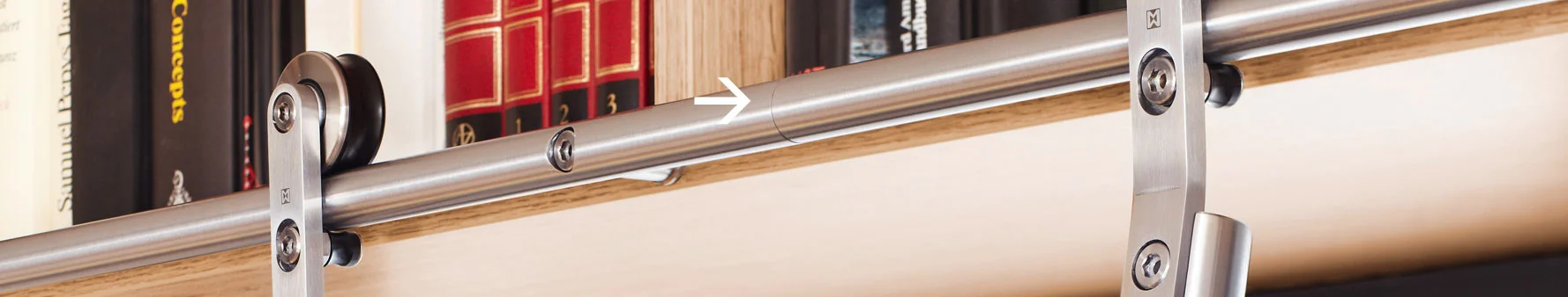 MWE rail connector ST.2025 / ST.2020.MM for rails supplied in segments