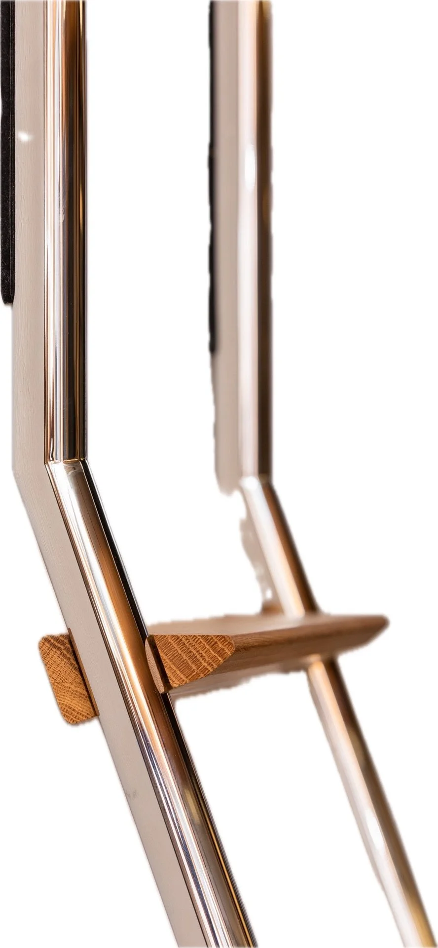 MWE polished stainless steel ladder finish