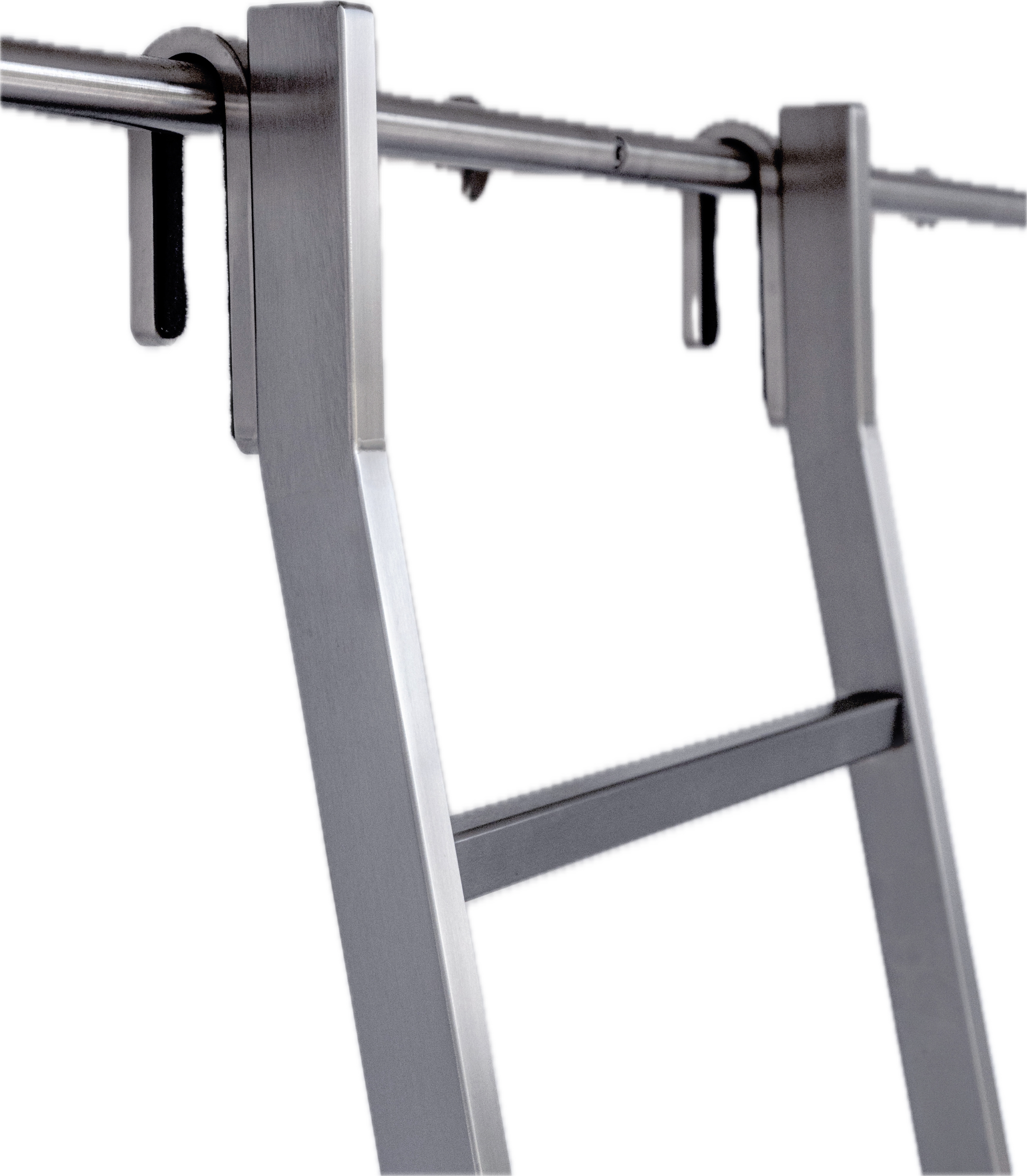 MWE Satin stainless steel ladder finish