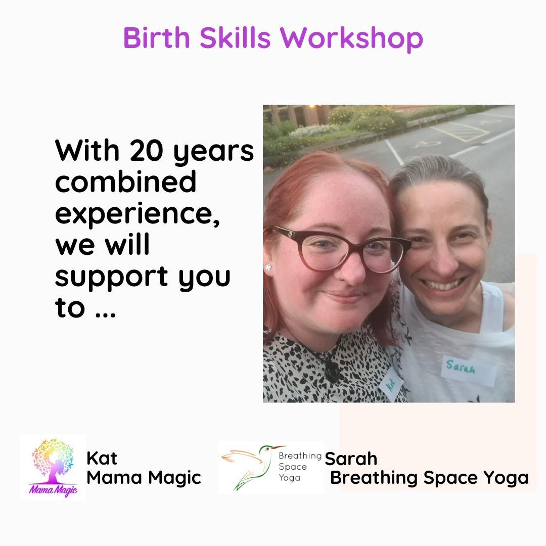 💜Meet Kat and Sarah, we&rsquo;re running our next Birth Skills Workshop Thurs 16th May  6.15-9.15pm at Comberbach memorial hall &pound;95 

I am a qualified Birthlight Pregnancy and Postnatal Yoga teacher.
Kat &ndash; @mamamagickat -is a Doula and K
