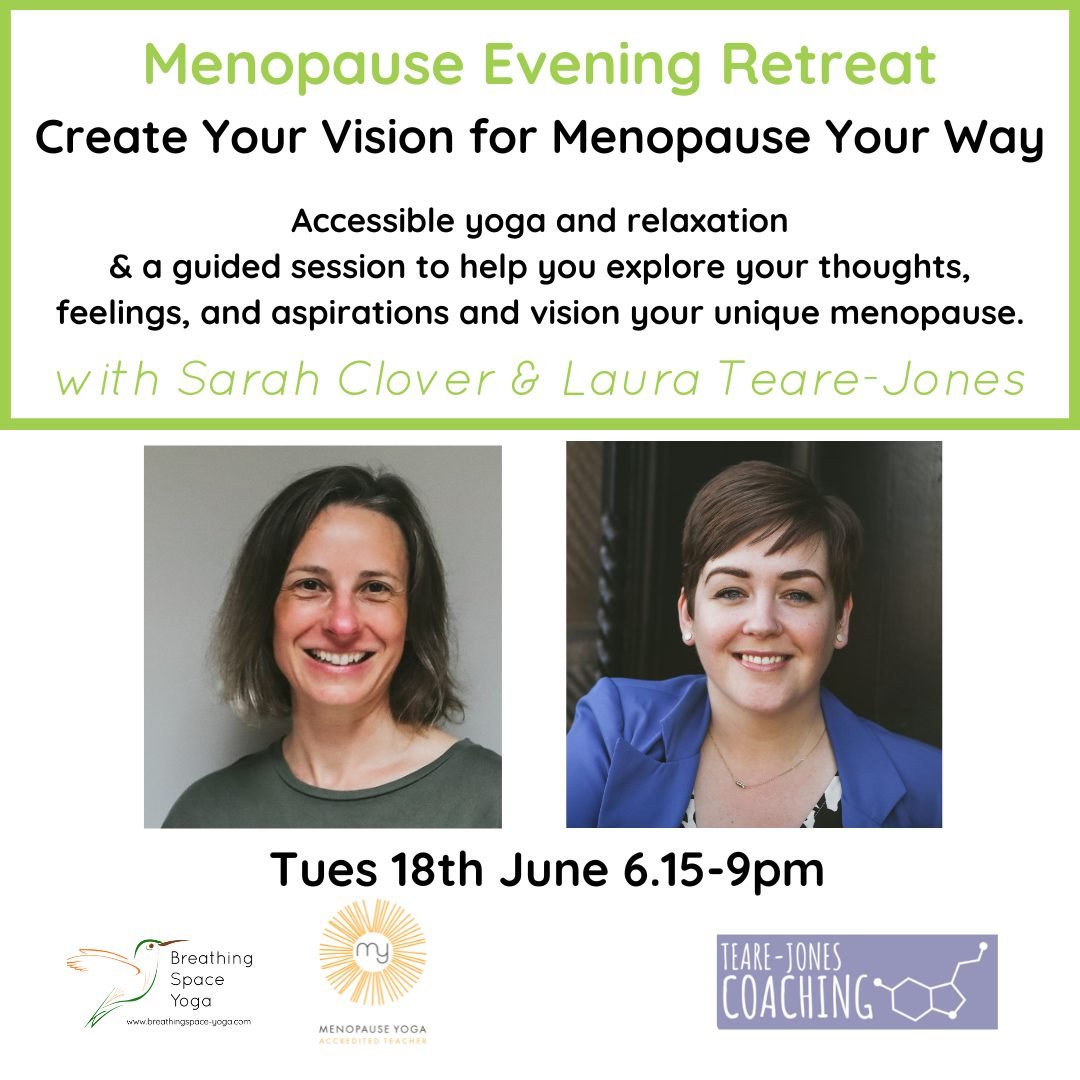 🩷 Creating Your Vision for Menopause Your Way - An evening retreat on Tuesday 18th June 6.15-9pm at Lach Dennis Village Hall

Accessible yoga and relaxation &amp; a guided session to help you explore your thoughts, feelings, and aspirations. 

With 