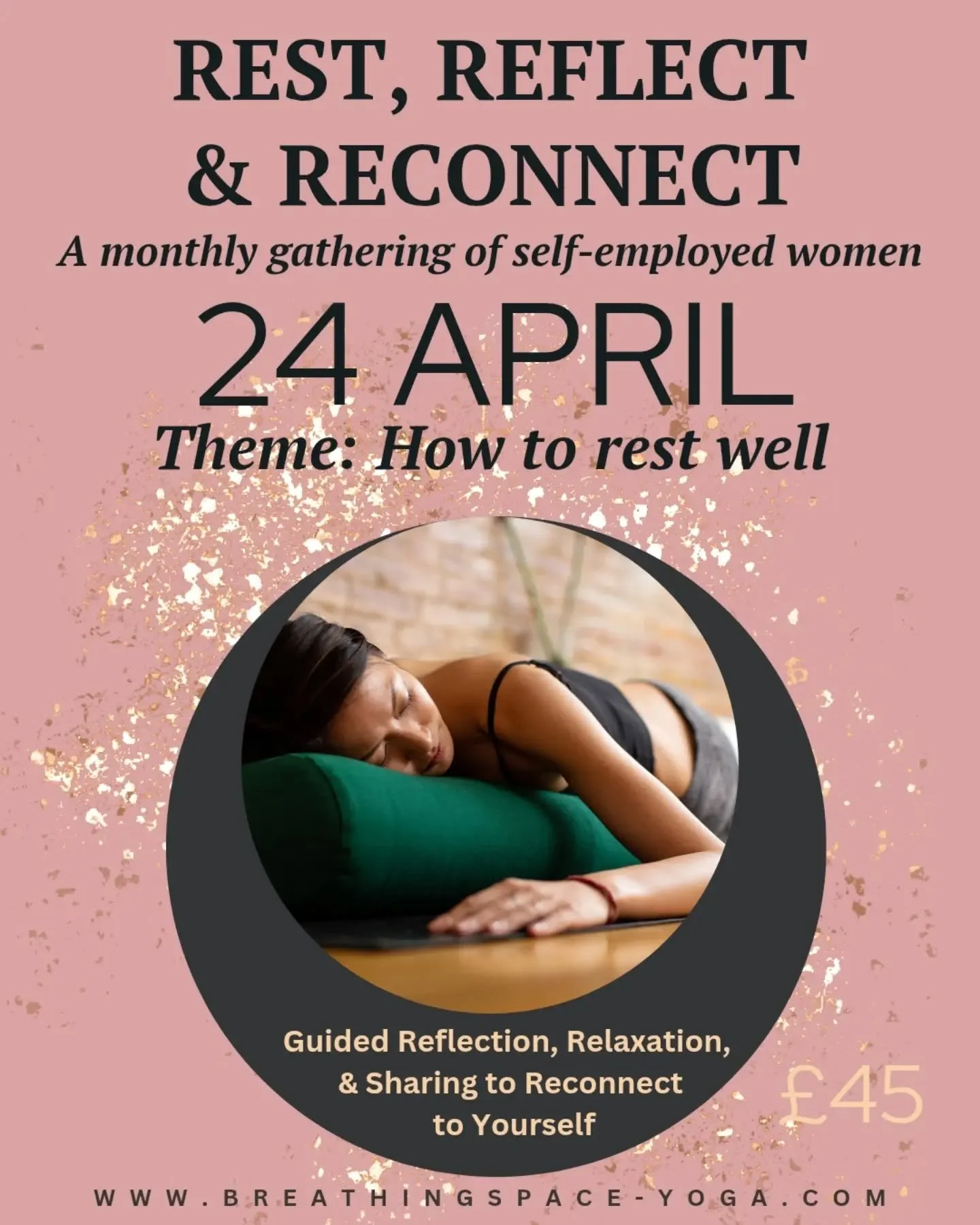 🌸If you find resting difficult, or are struggling to make a bit of space for yourself, please come along.&nbsp;give yourself headspace for your business AND for yourself.

Our next monthly gathering - Rest, Reflect &amp; Reconnect is at the end of t