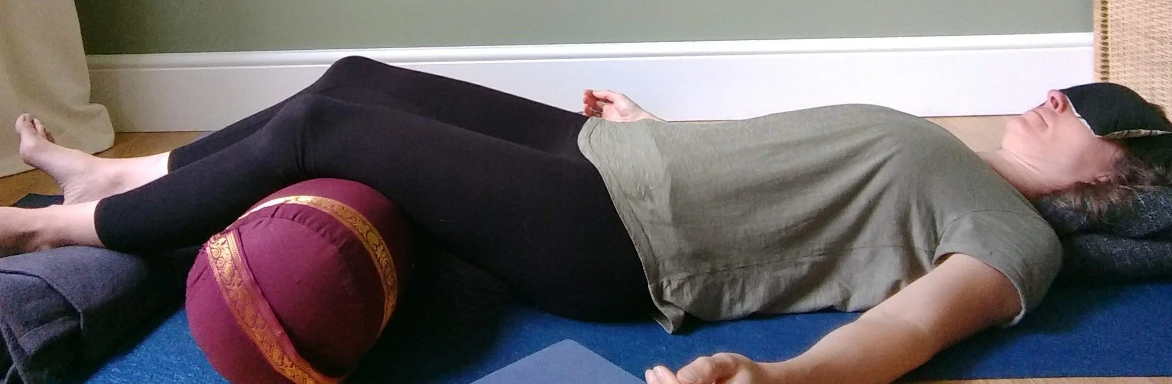 Lying down relaxation and reflection Breathing Space Yoga