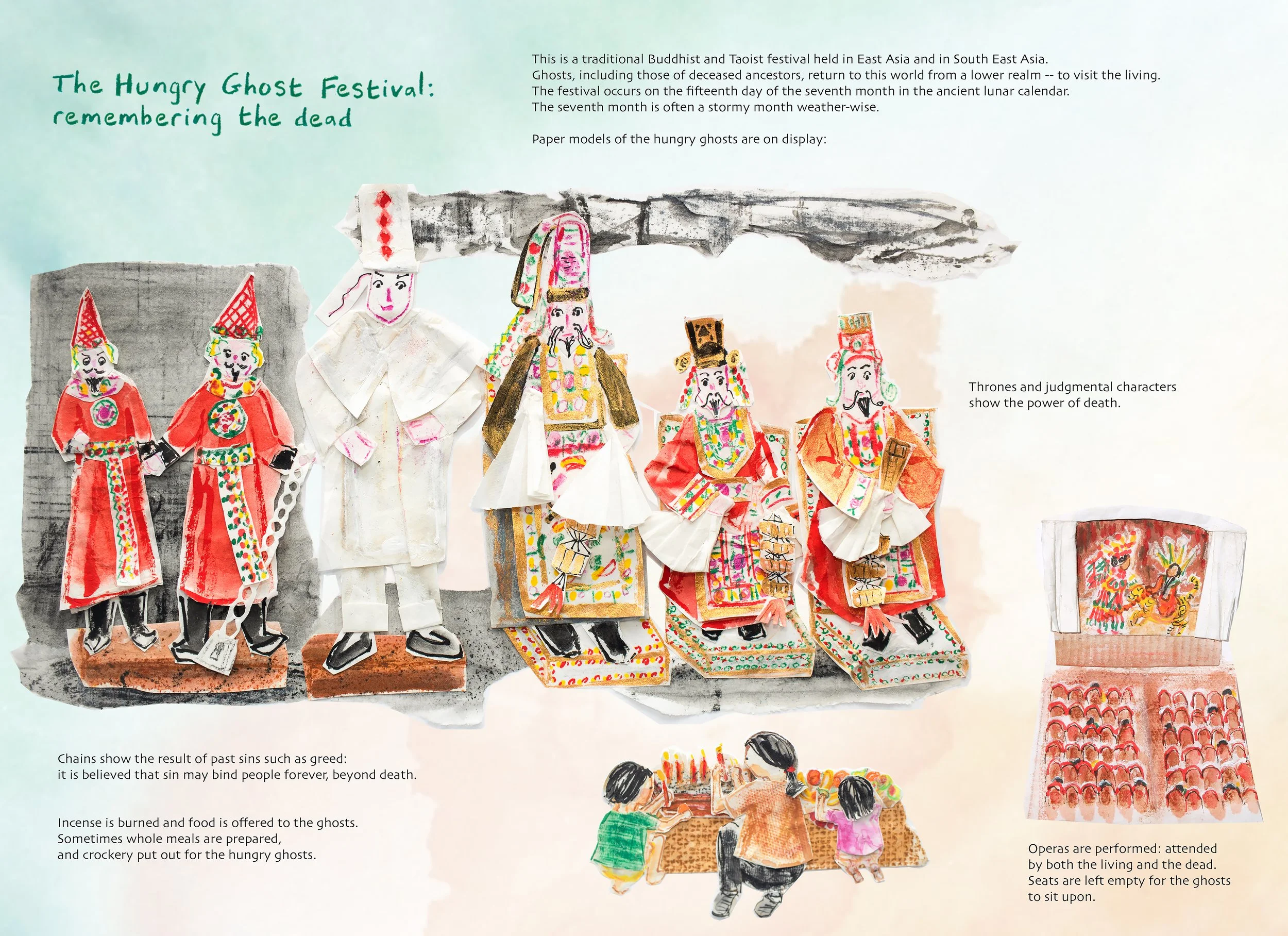 From Darkness to Light: left side of double page spread (darkness)