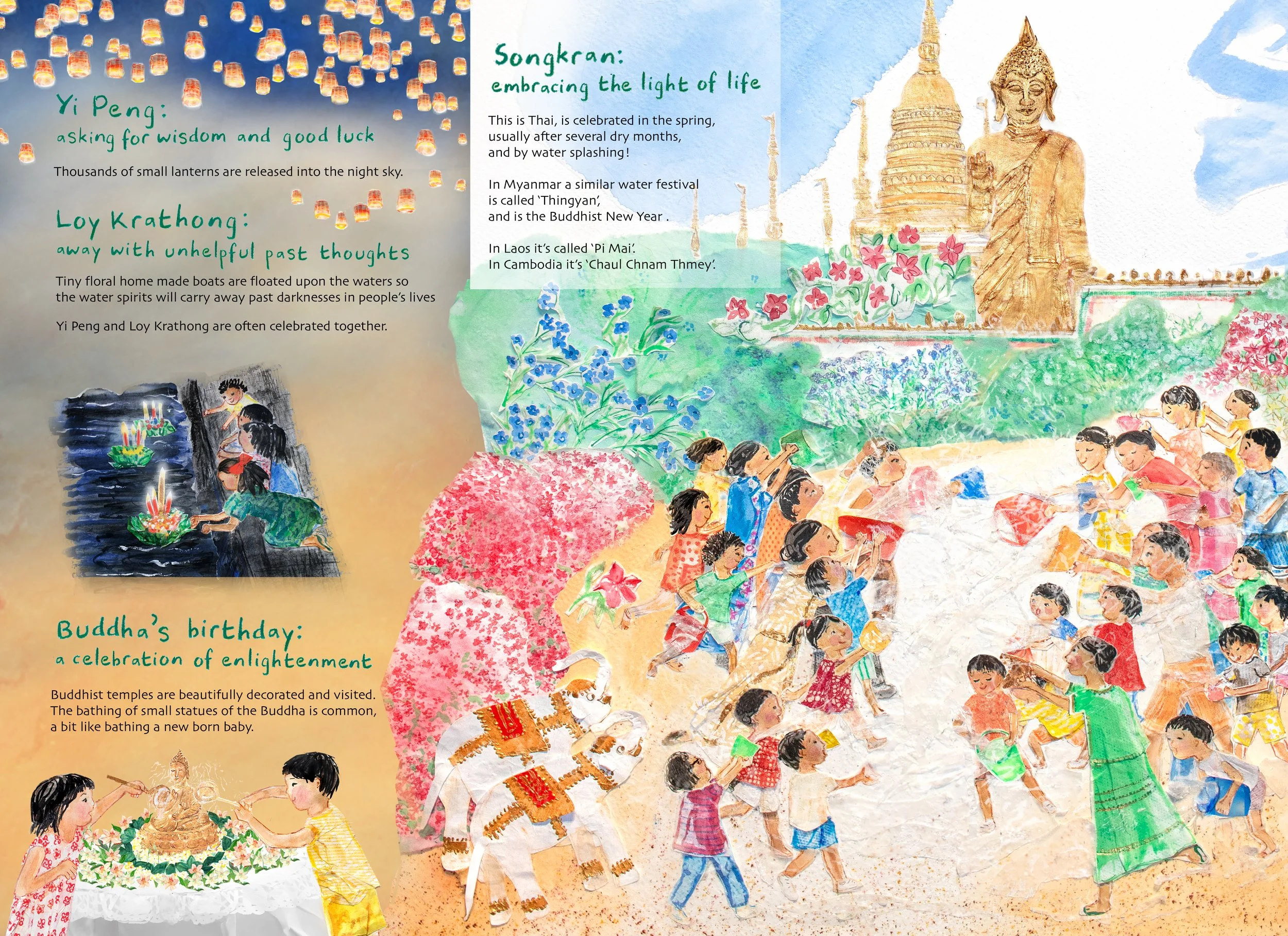 From Darkness to Light: right side of double page spread (light)