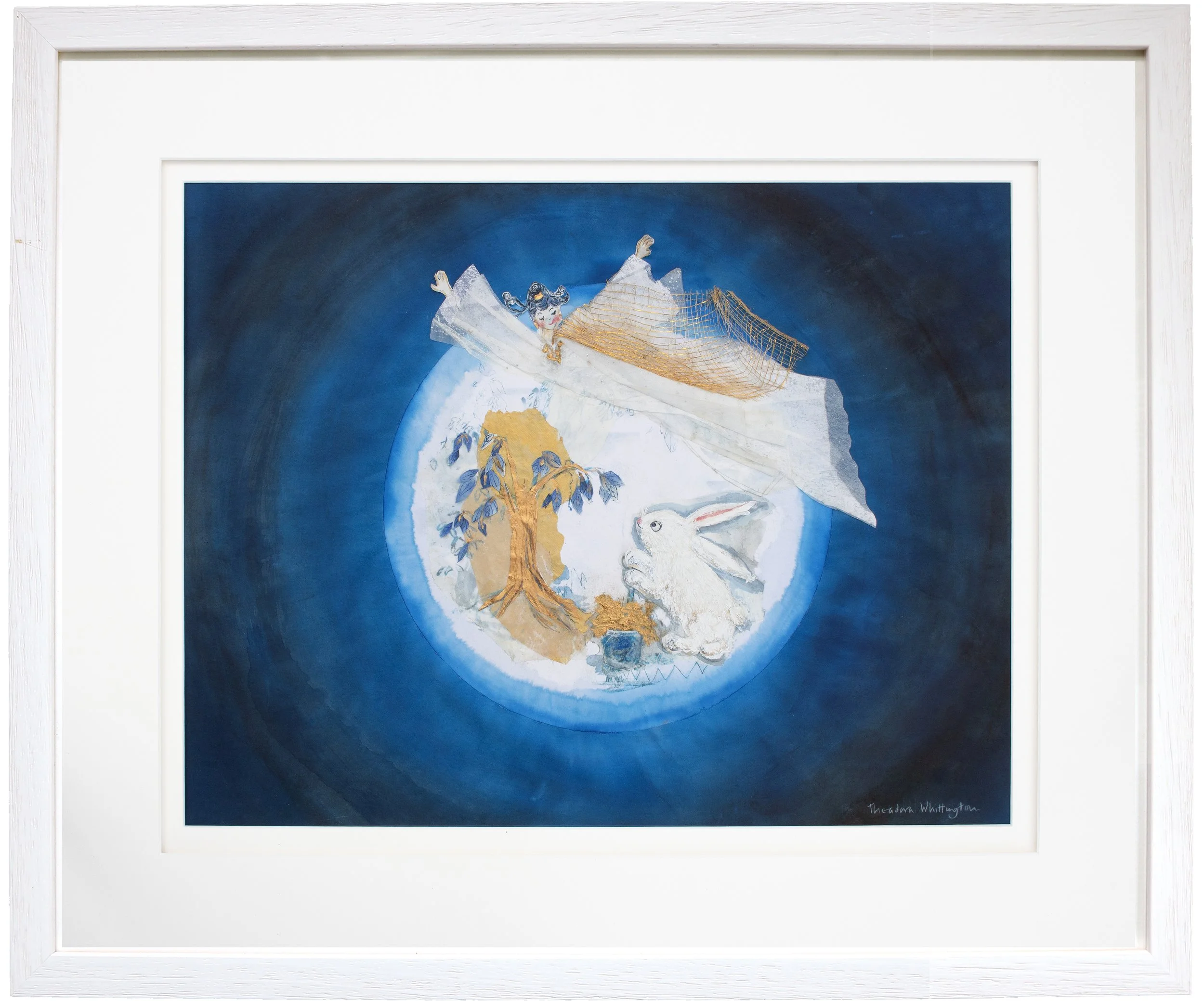  Including double mount and white wooden frame 78cm x 65cm  Excluding frame image size image 59cm x 44cm  mixed collage  HKD 15000 